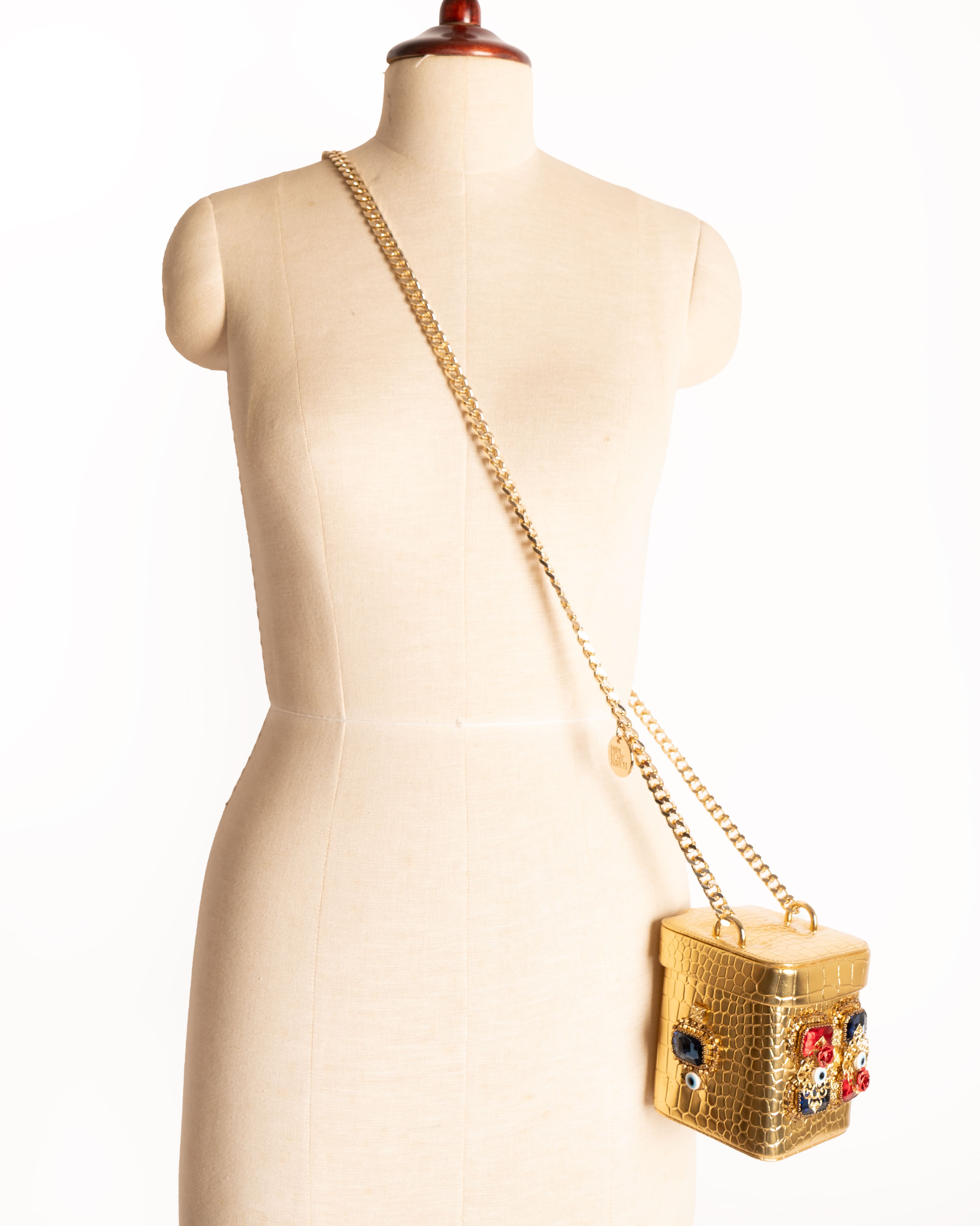 Papa Don't Preach Embellished Leather Shopper Sling Bag