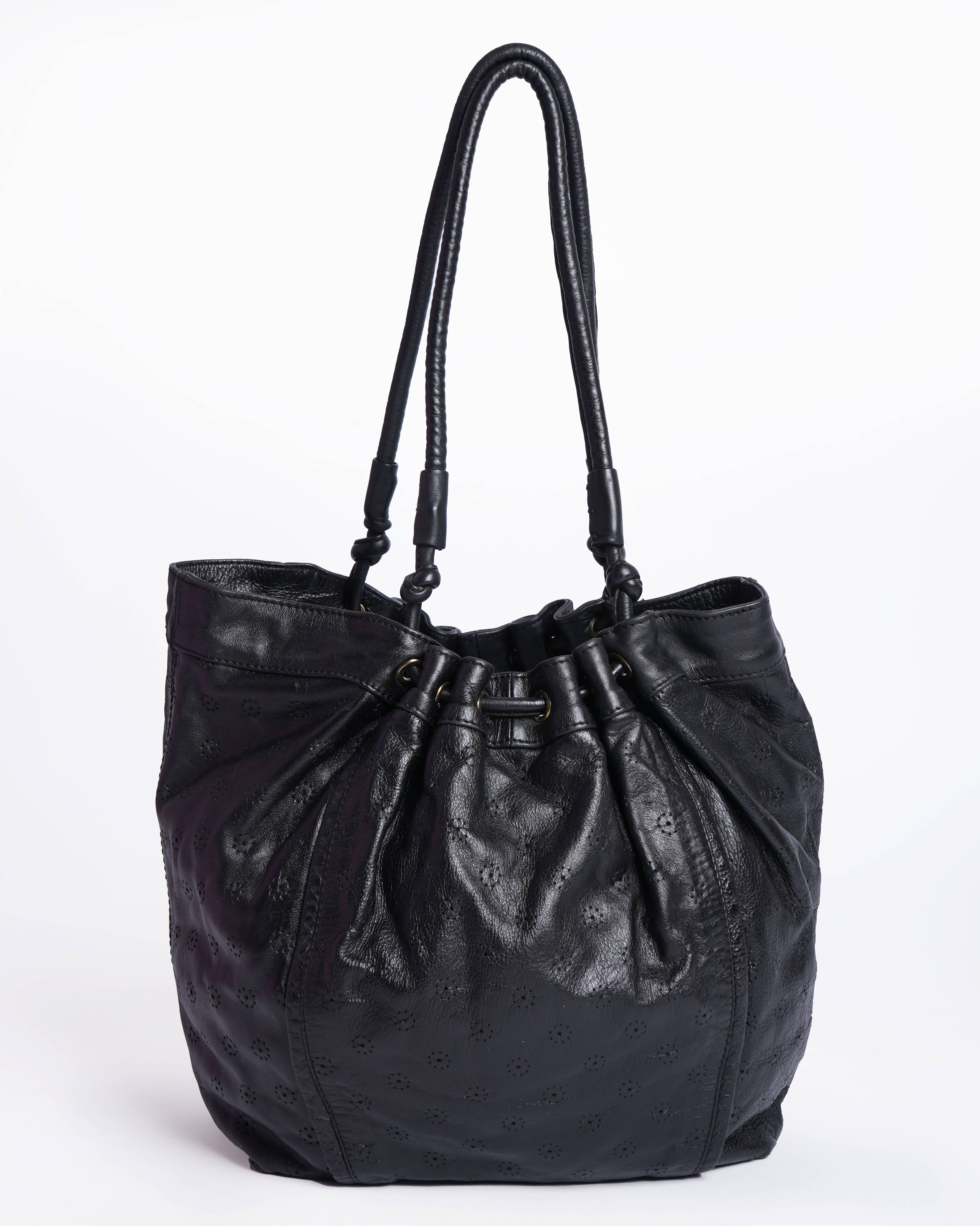 See by Chloé Leather Drawstring Bucket Bag
