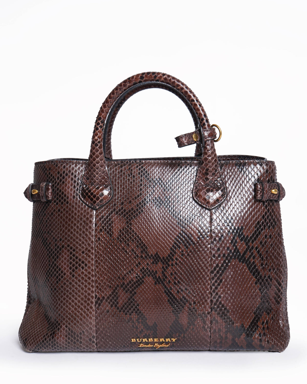 Burberry 
The Banner python handbag