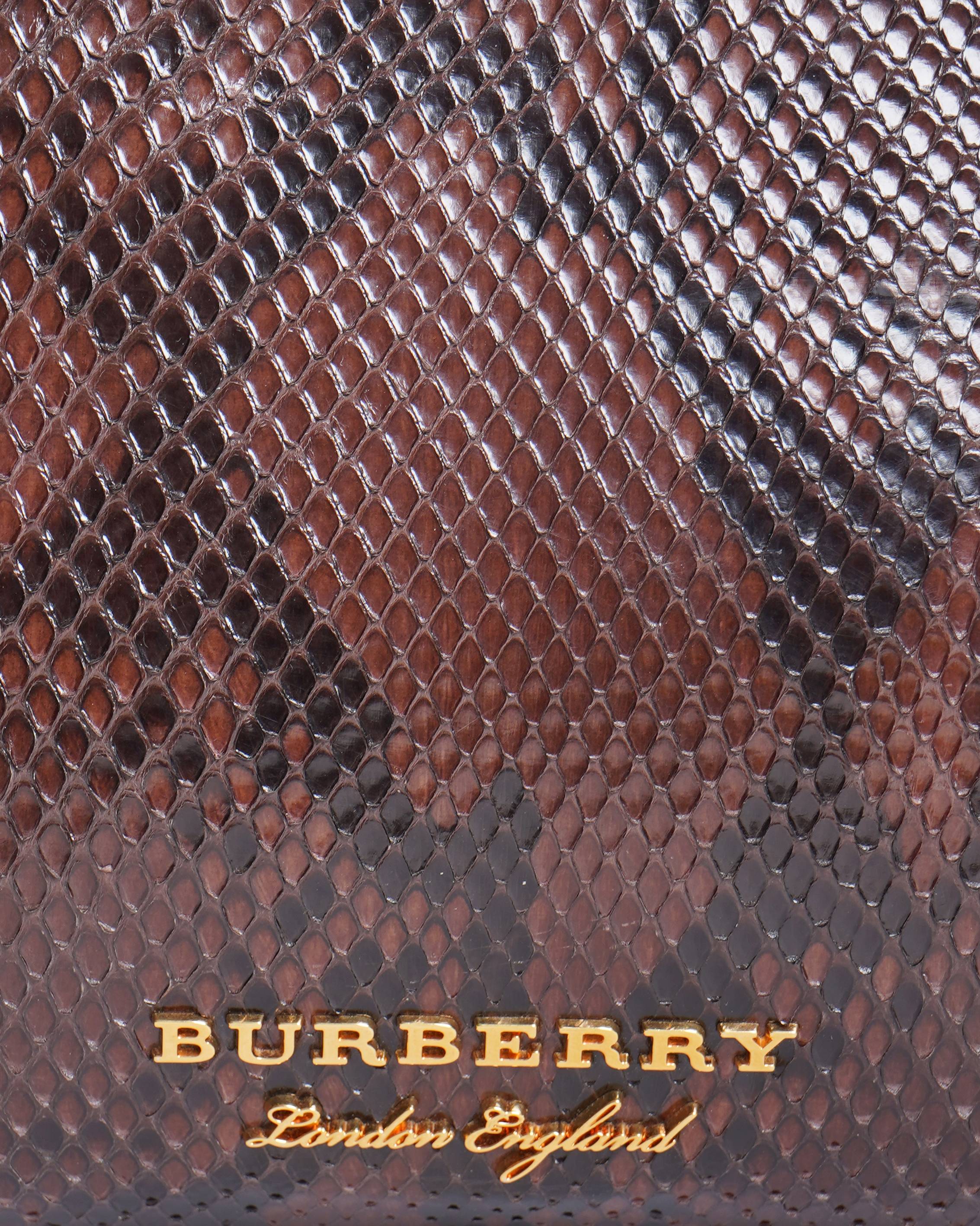 Burberry 
The Banner python handbag