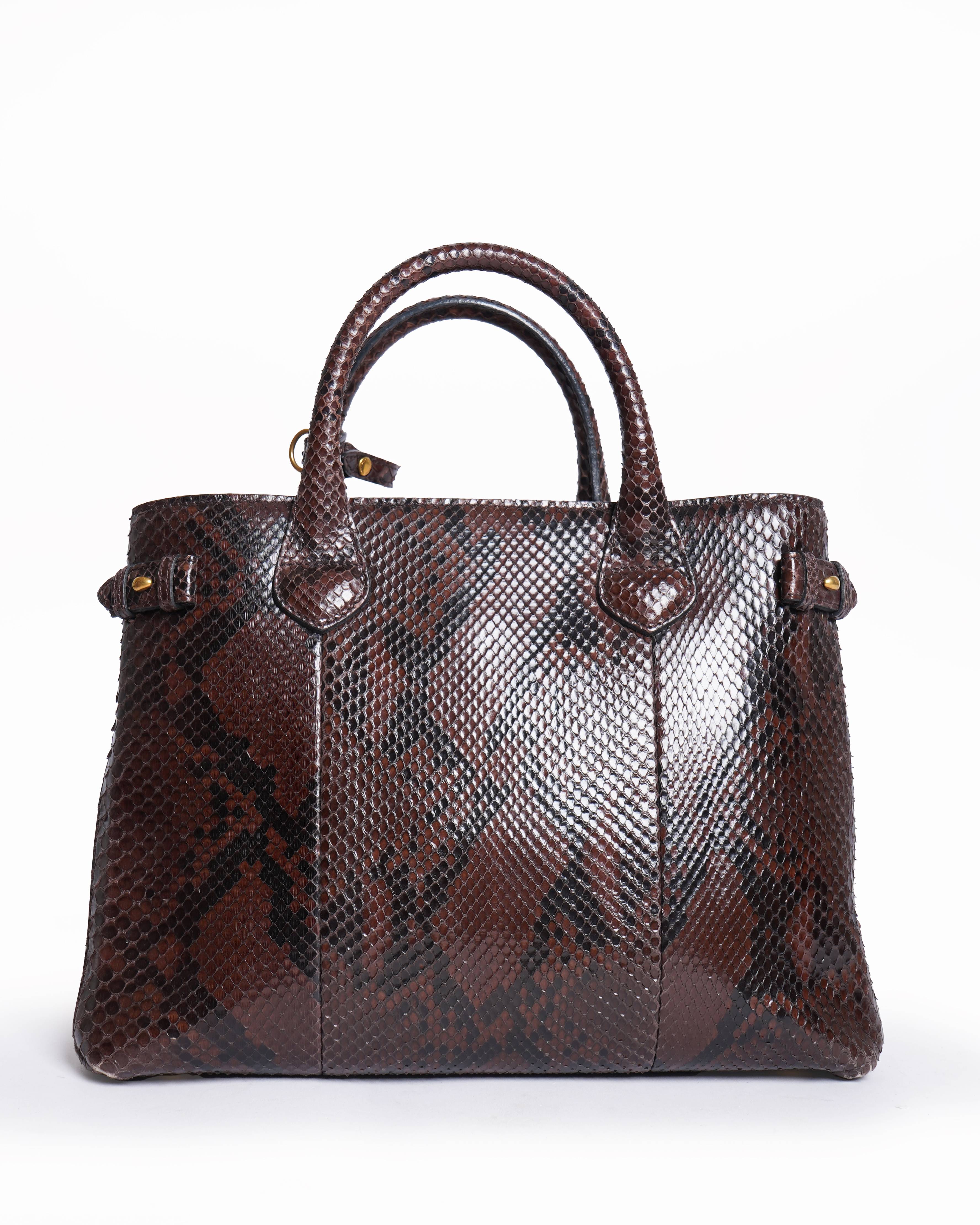 Burberry 
The Banner python handbag