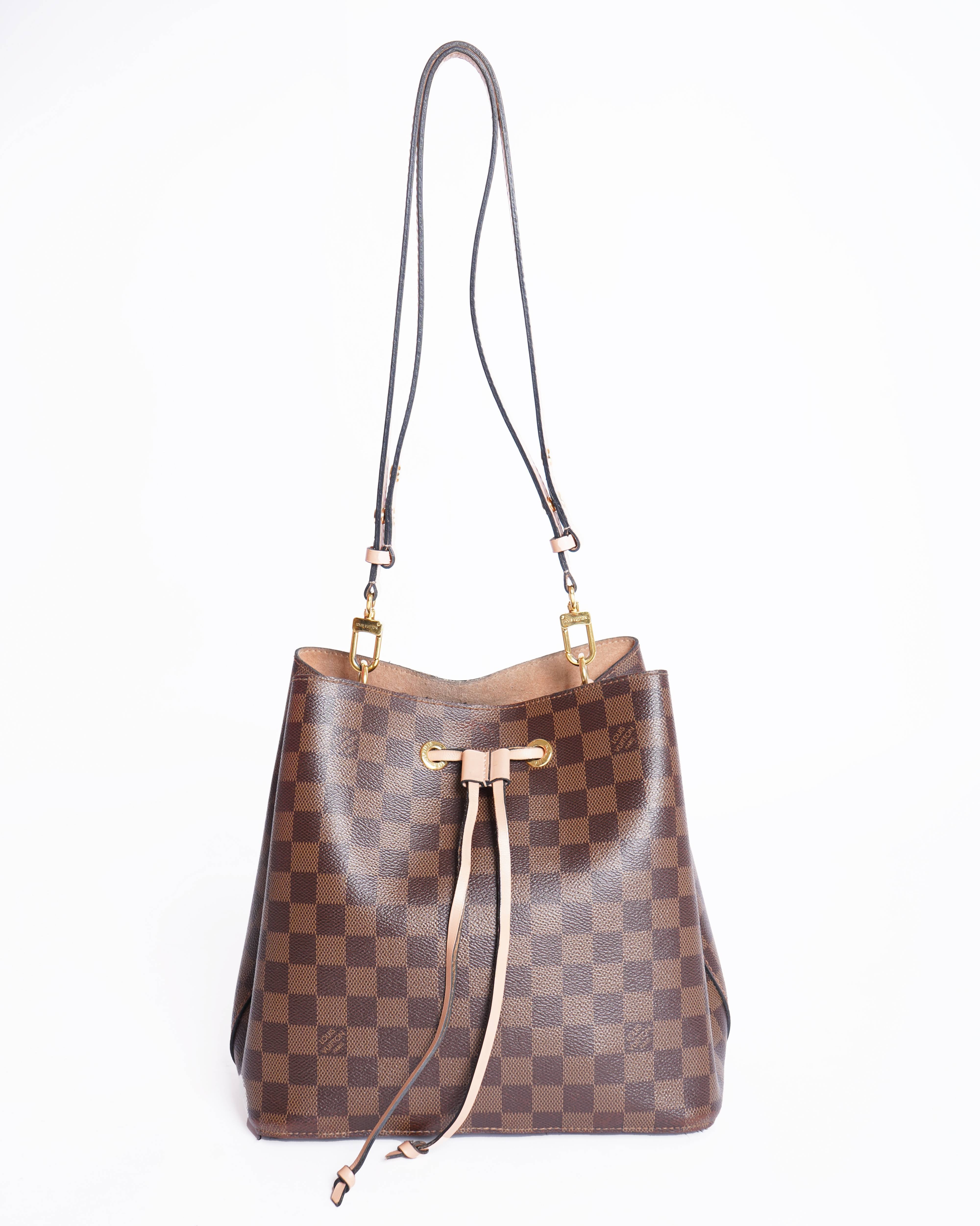 Louis vuitton damier ebene neoneo bb bucket bag