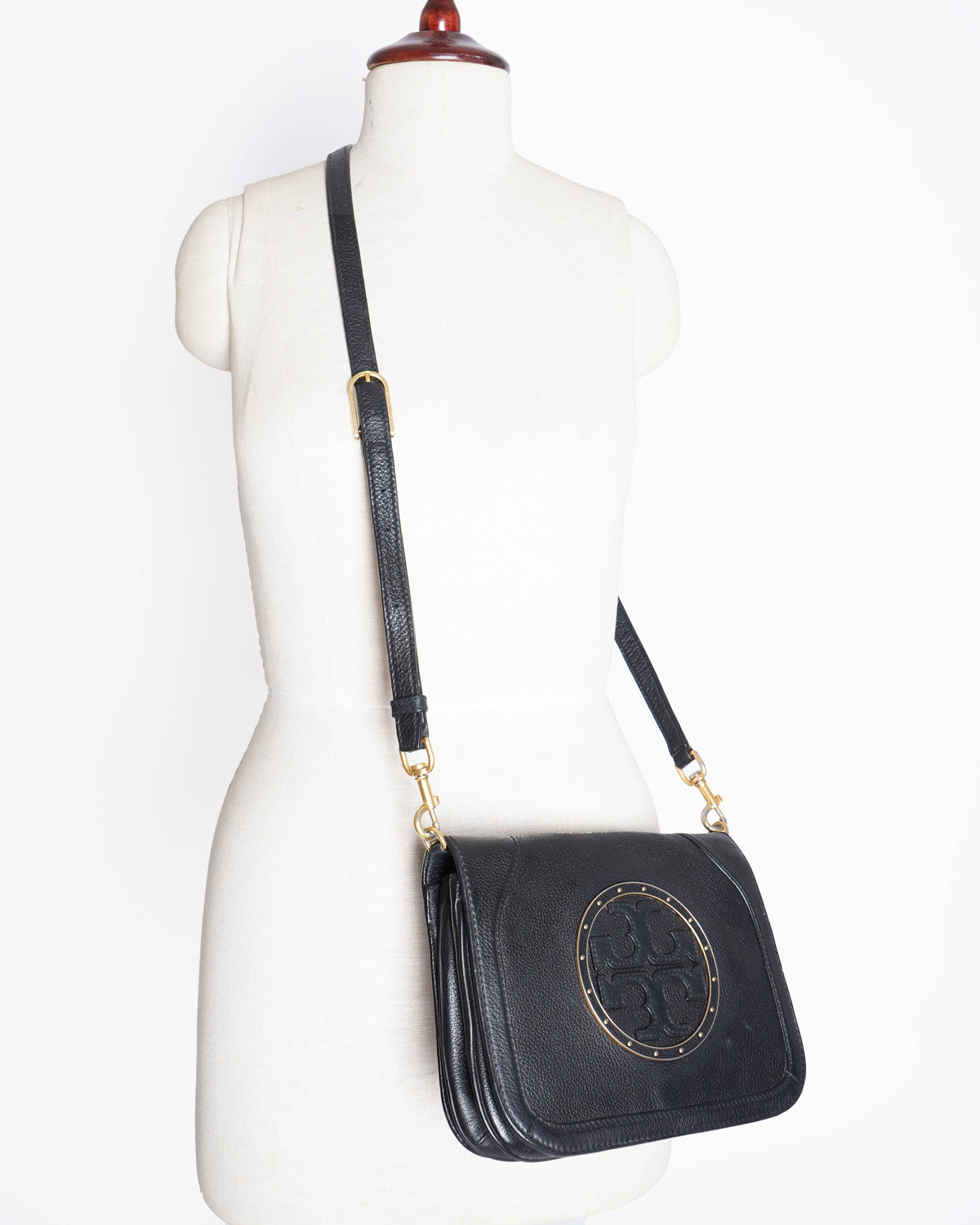 Tory Burch 
Pebbled Leather crossbody bag