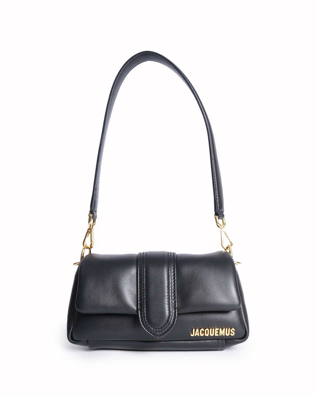 Jacquemus Le Bambimou Leather Shoulder Bag In Black