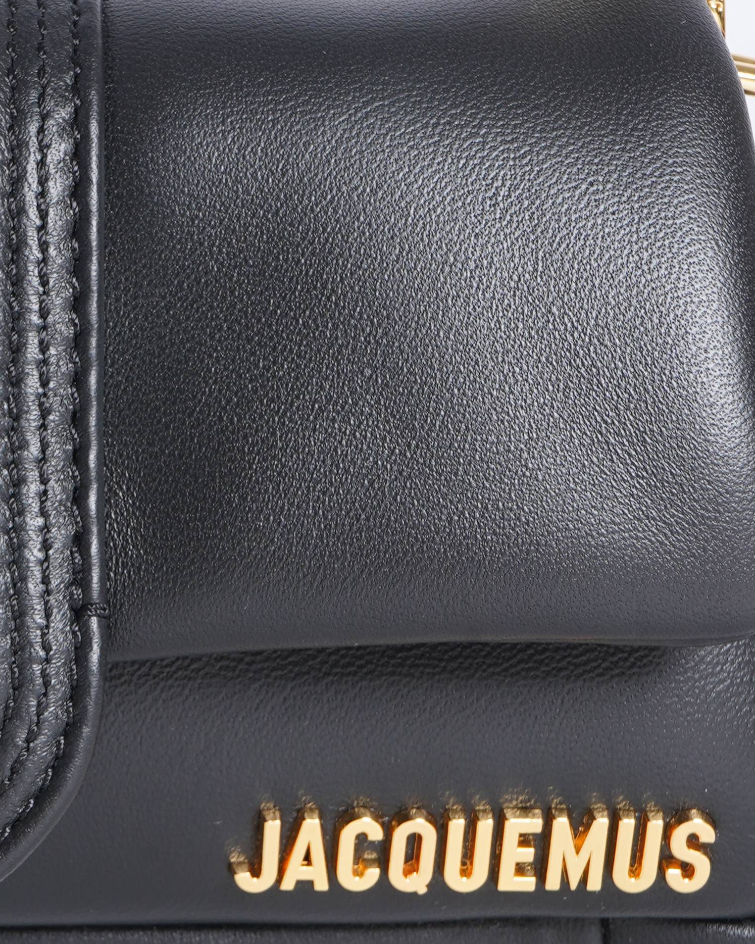 Jacquemus Le Bambimou Leather Shoulder Bag In Black