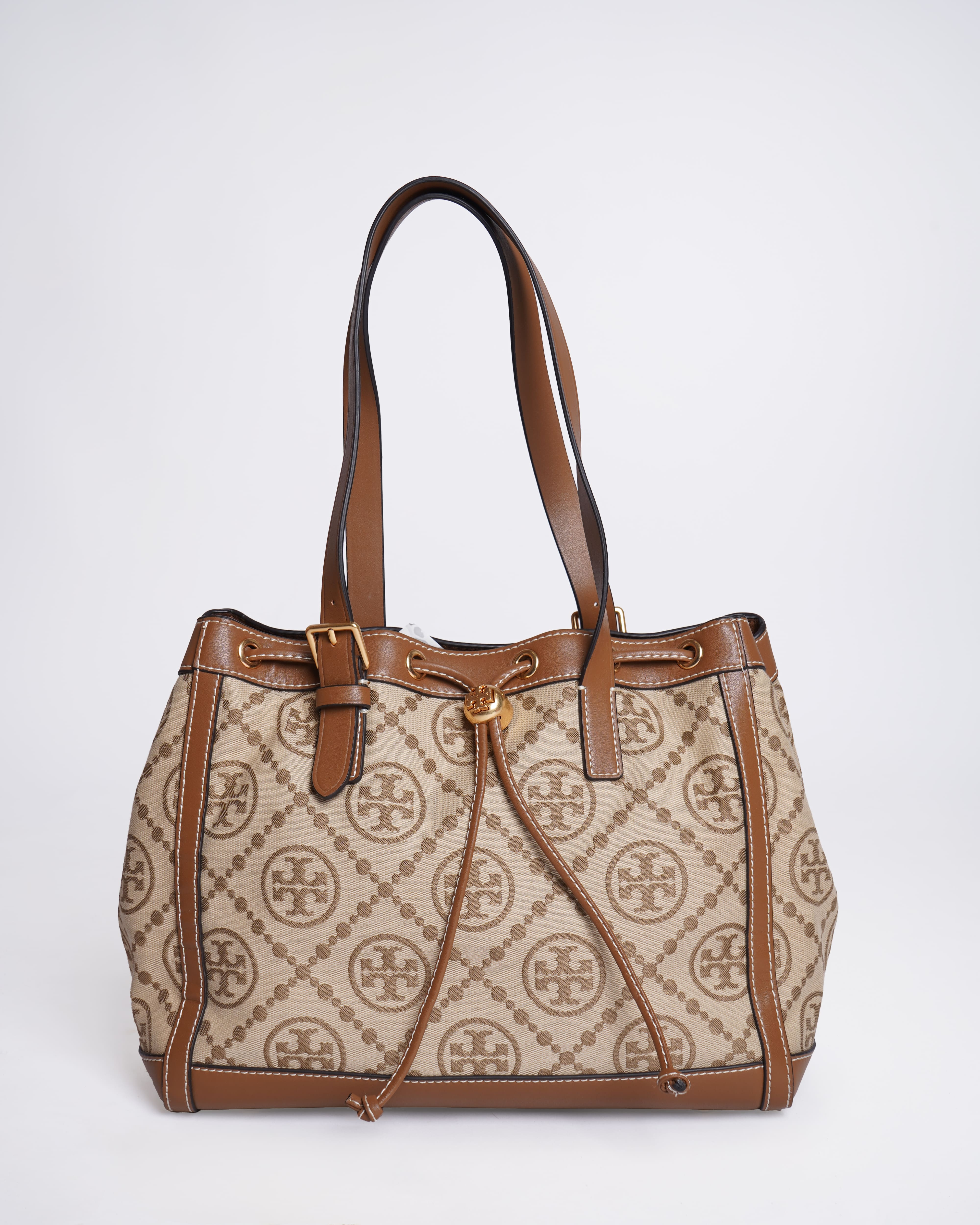 Tory Burch Canvas & Leather Shoulder Bag