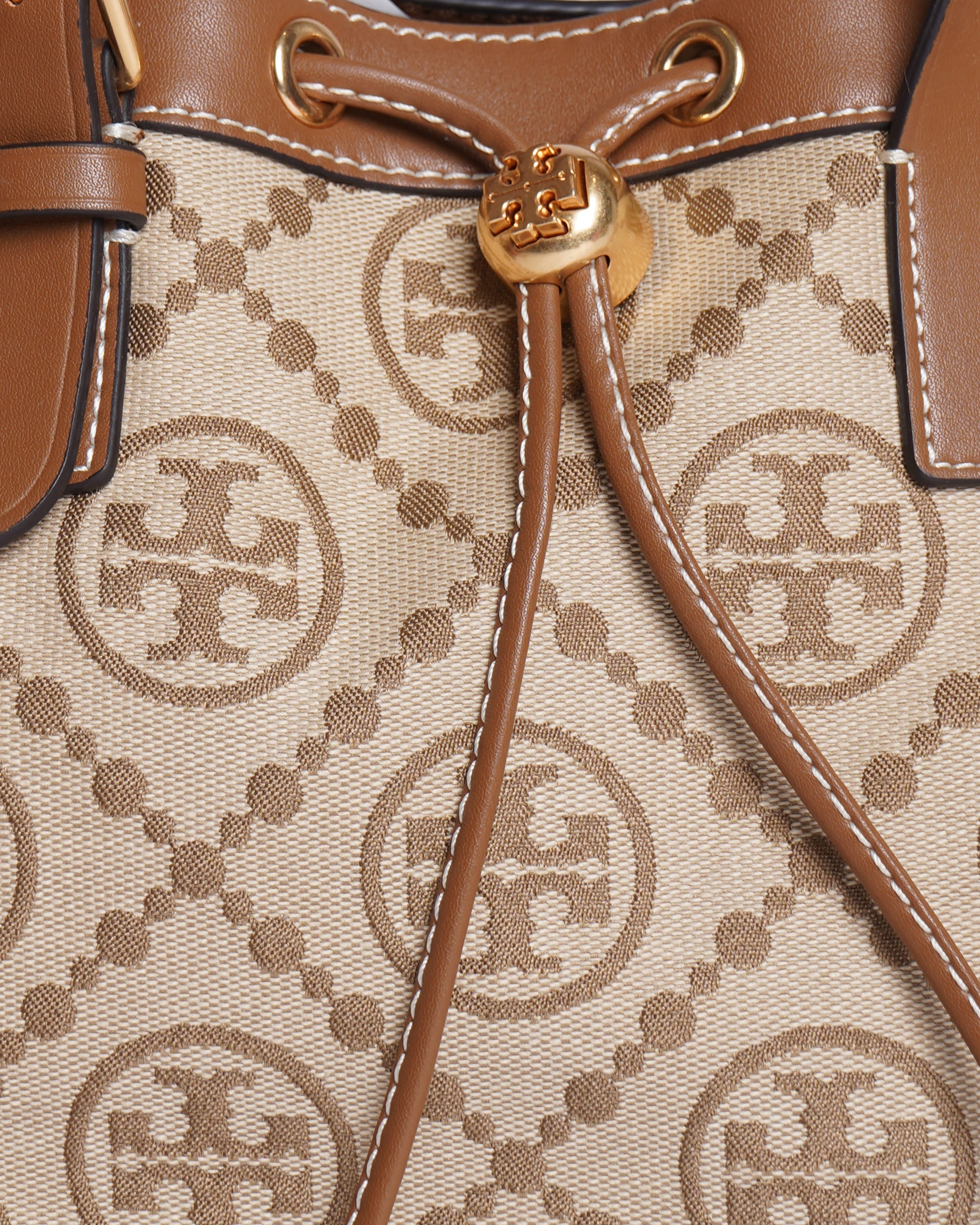 Tory Burch Canvas & Leather Shoulder Bag
