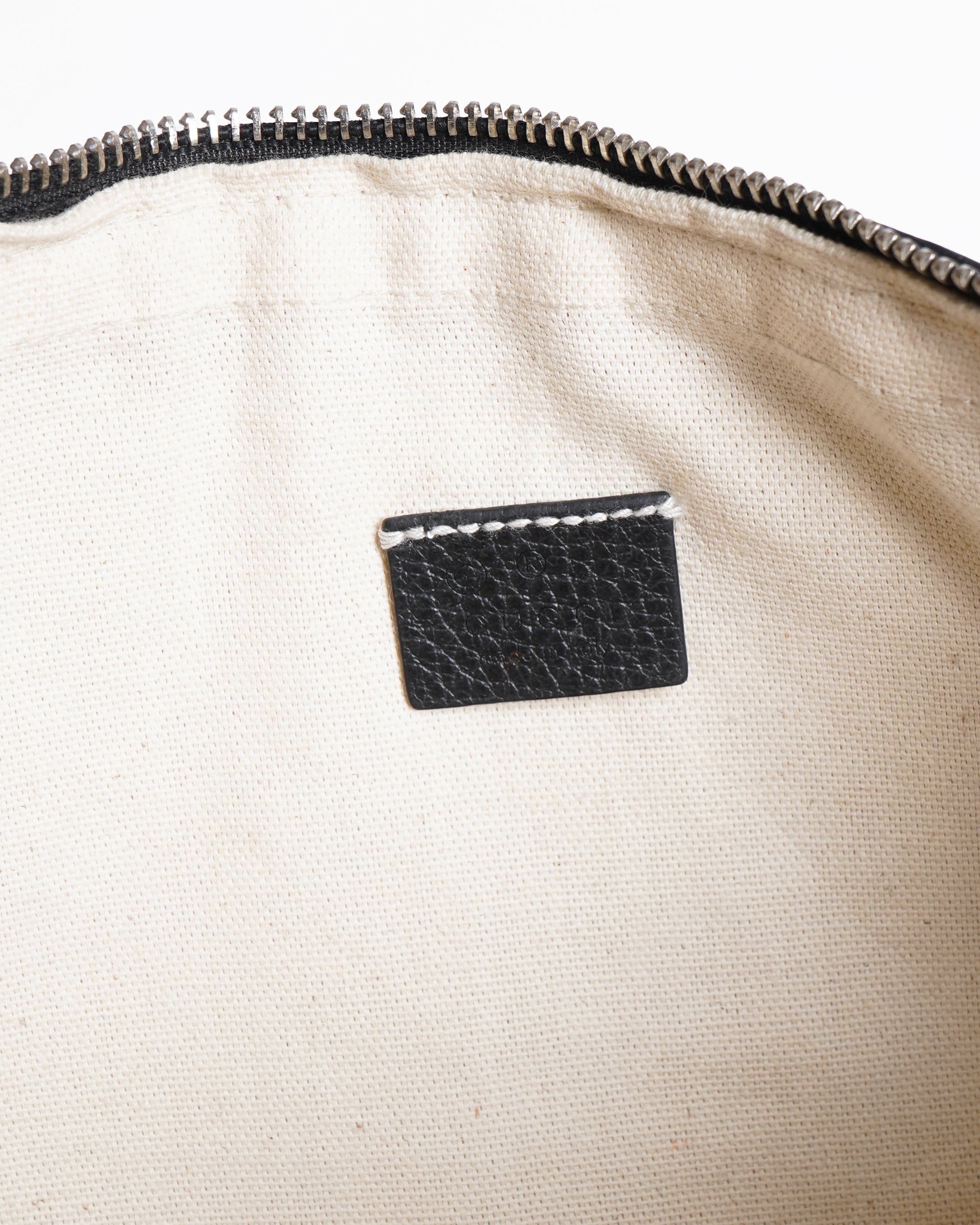 Gucci bamboo pebbled leather bag