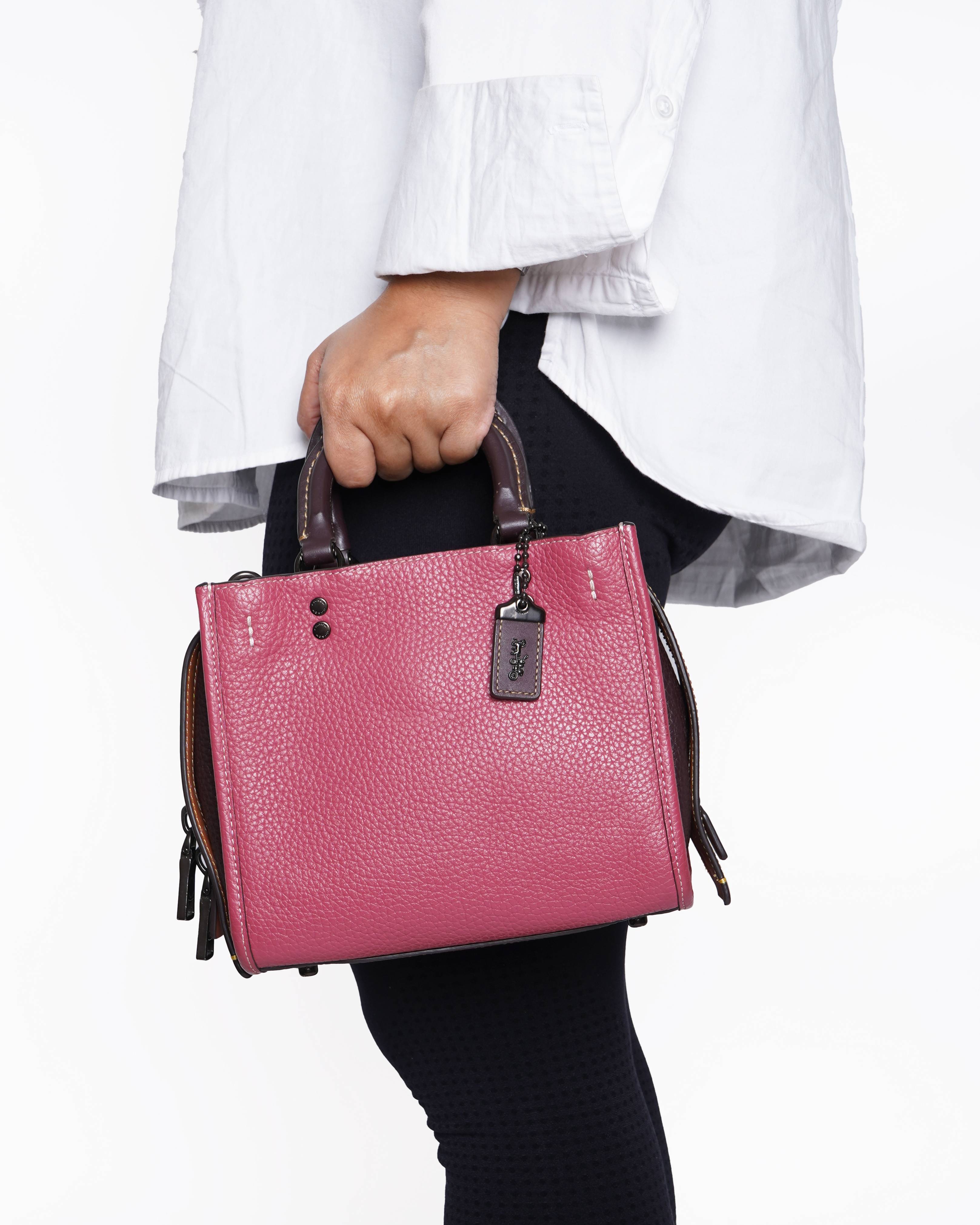 Coach Rogue in colourblock regenerative leather shoulder bag
