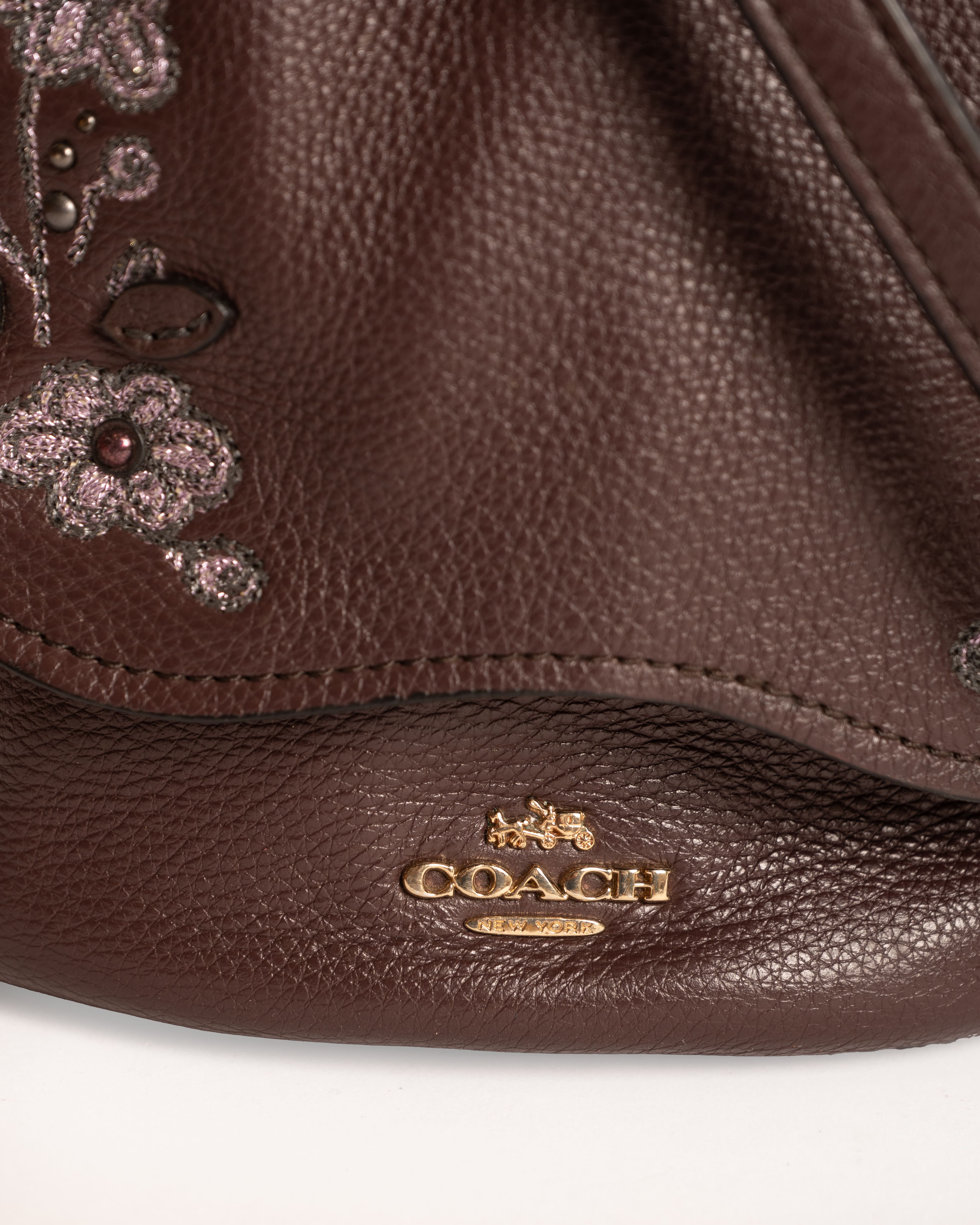 Coach embroidered bag