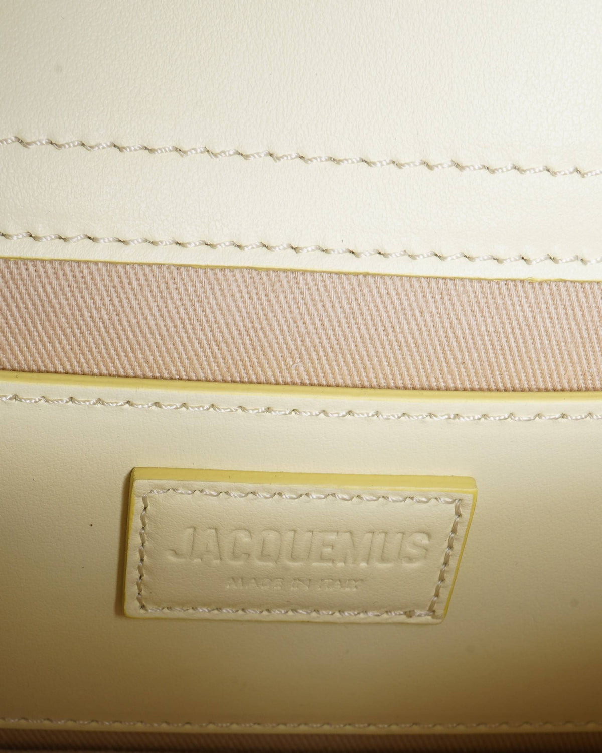 Jacquemus Le Grand Bambino Crossbody Bag in Light Yellow