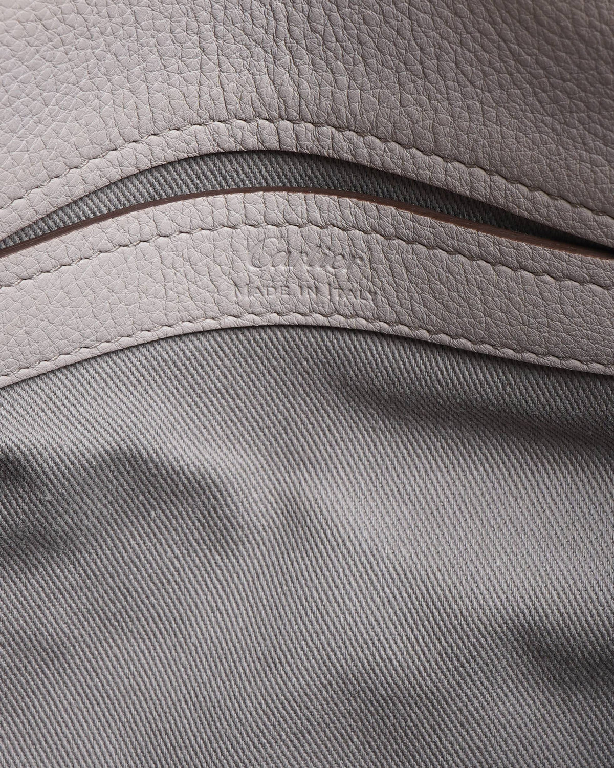 Cartier Beige Leather C De Tote Bag