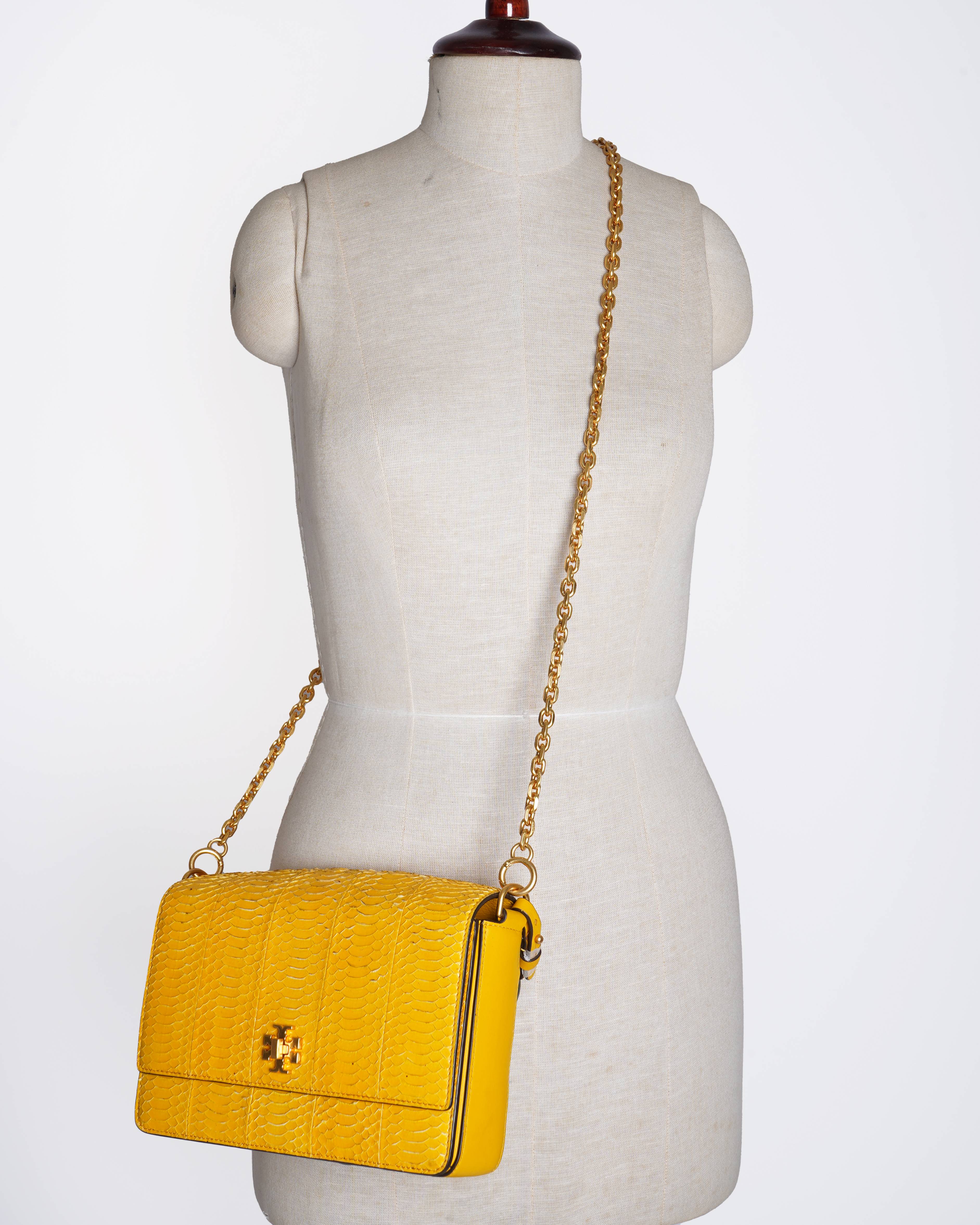 New Tory Burch Kira Crossbody Bag In Yellow