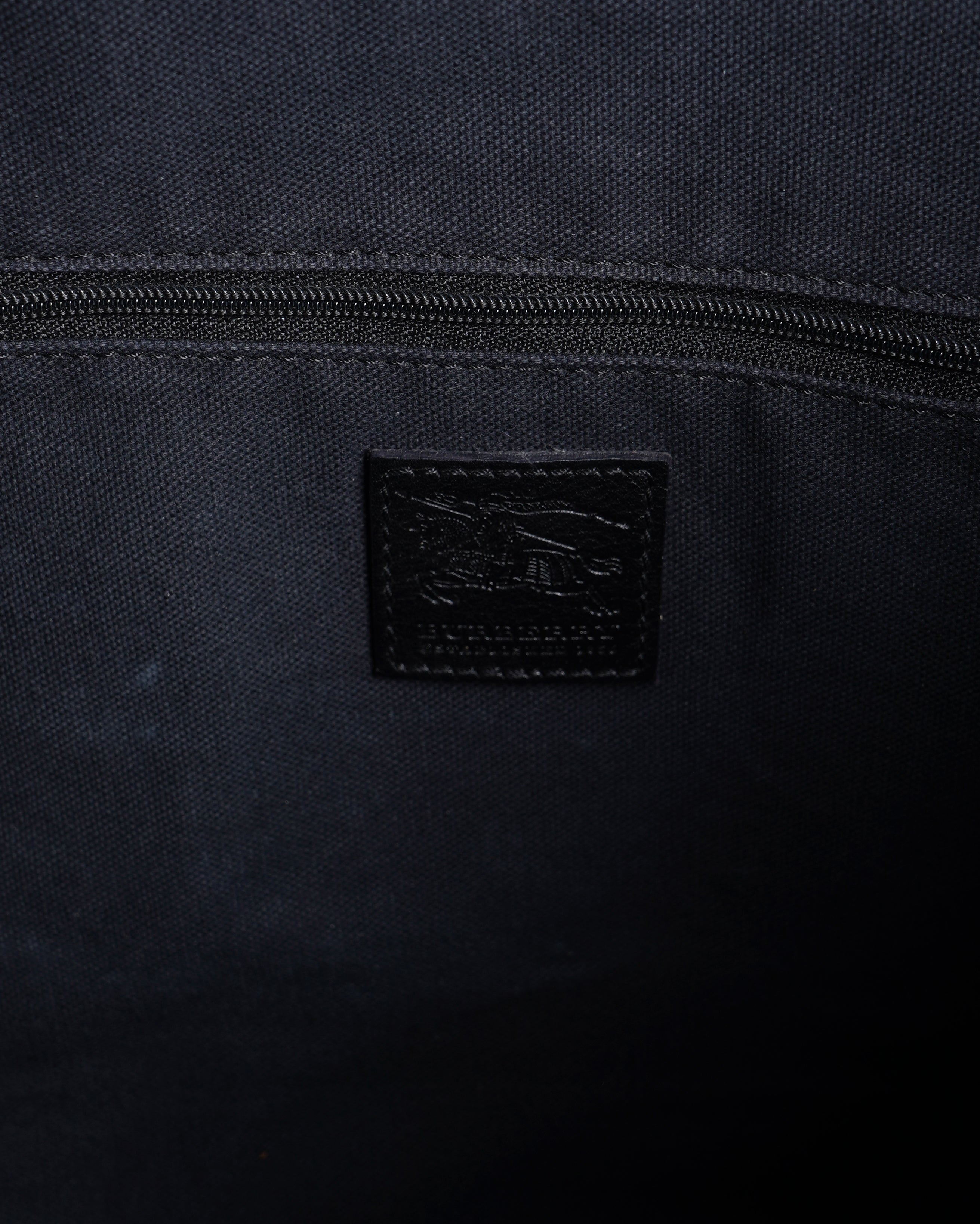 Burberry Gold/Black Check Canvas and Leather Hobo