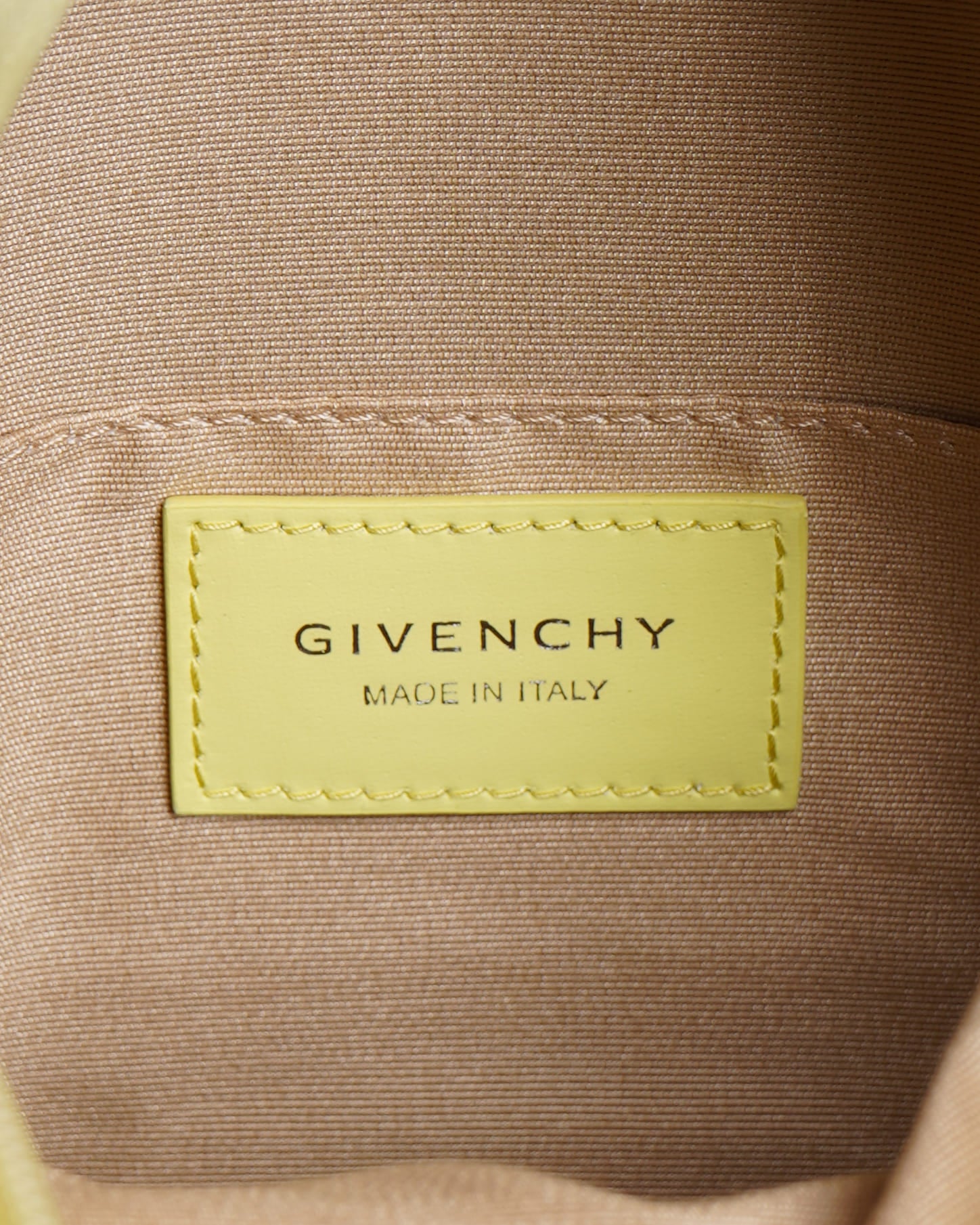 New Givenchy Leather Mini Backpack In Lime Yellow