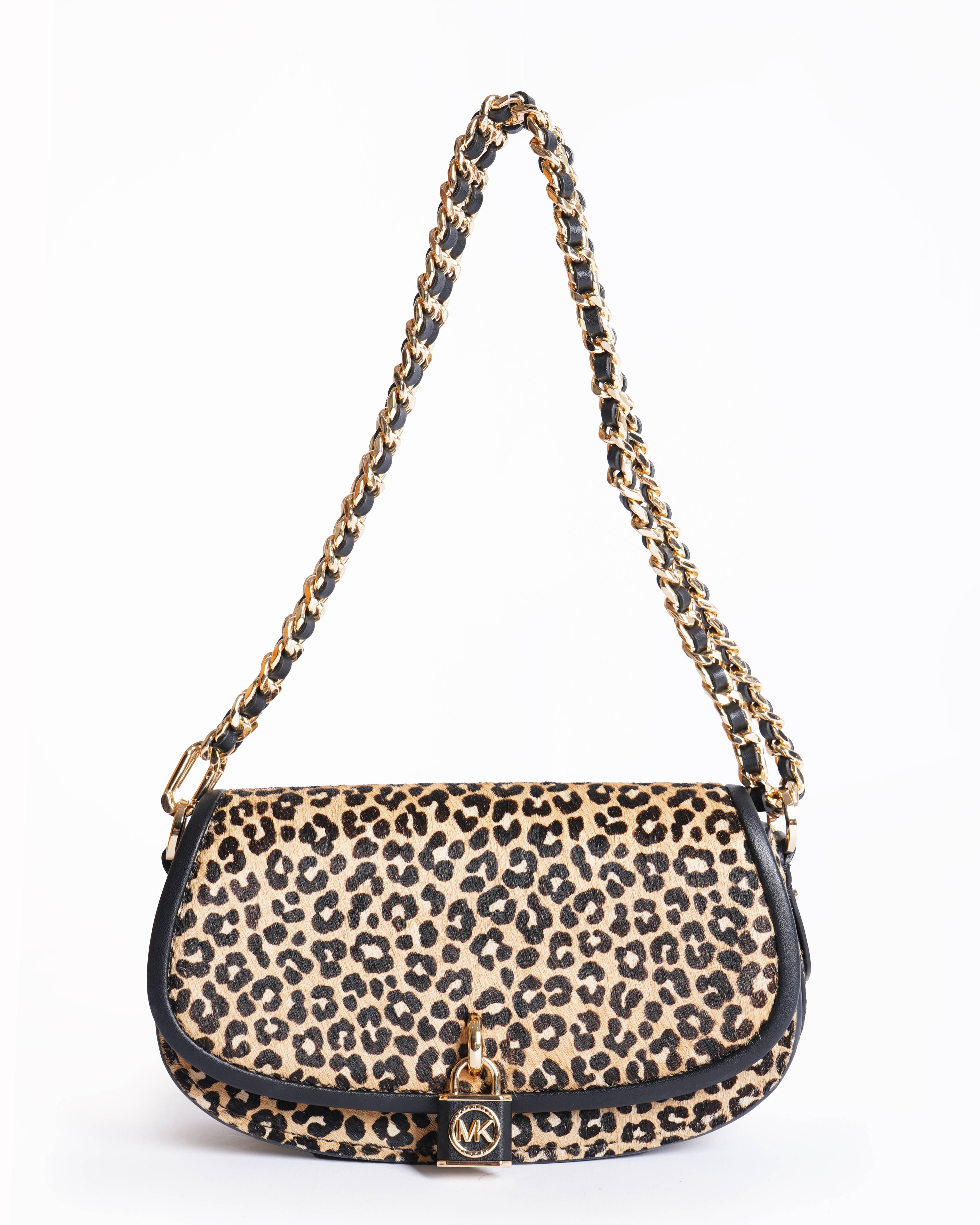 Michael Kors 
Mila Small Leopard Print Calf Hair Shoulder Bag