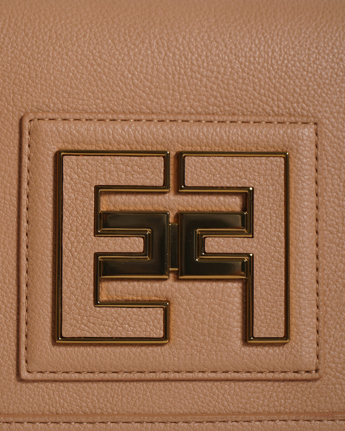 New Elisabetta Franchi EF crossbody bag in Faux-leather