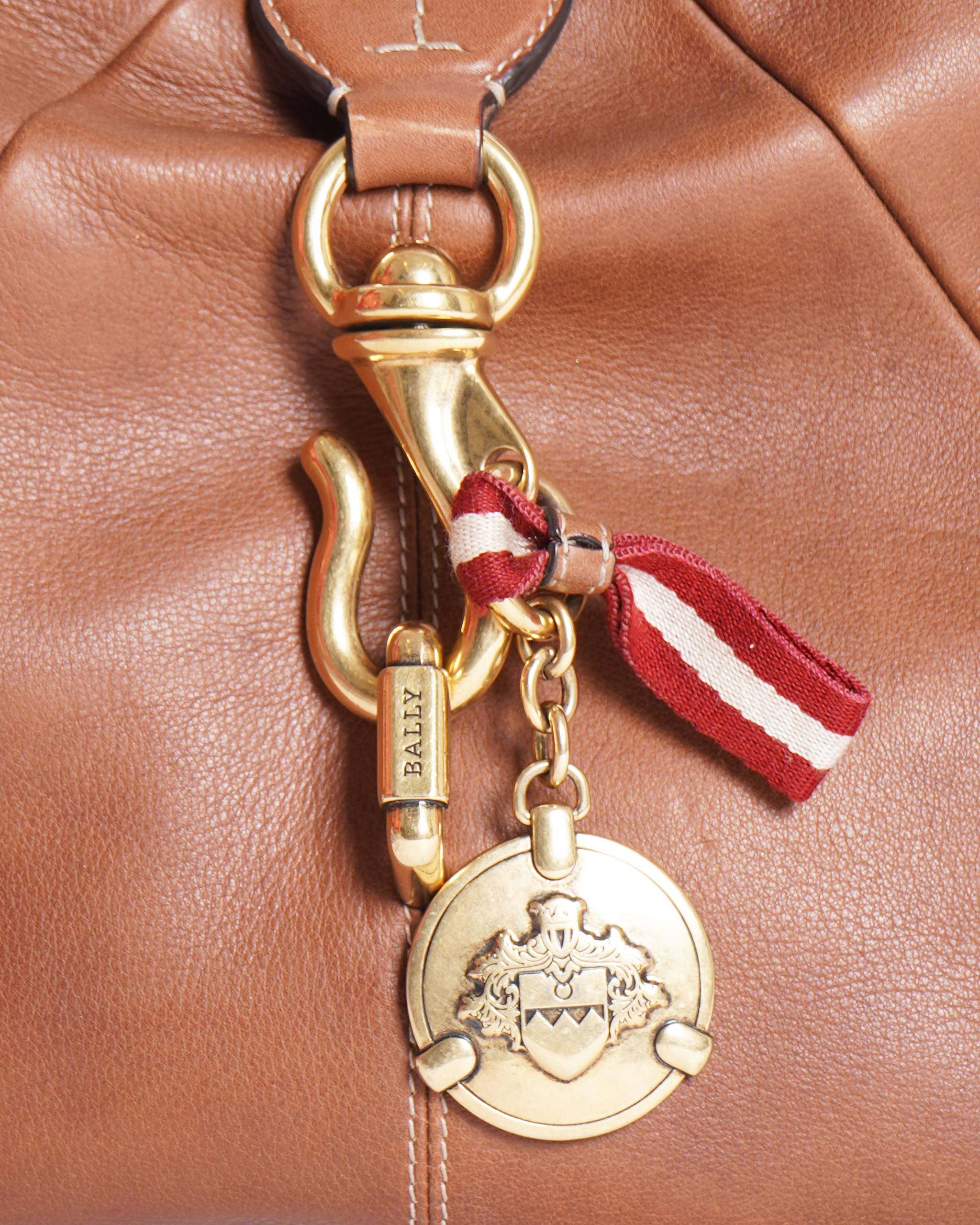 Bally Leather Shoulder Tote Bag