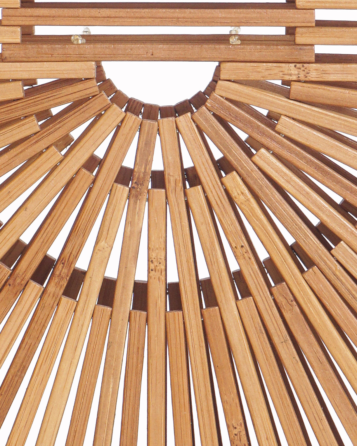 Cult Gaia Natural Bamboo Ark Clutch Bag