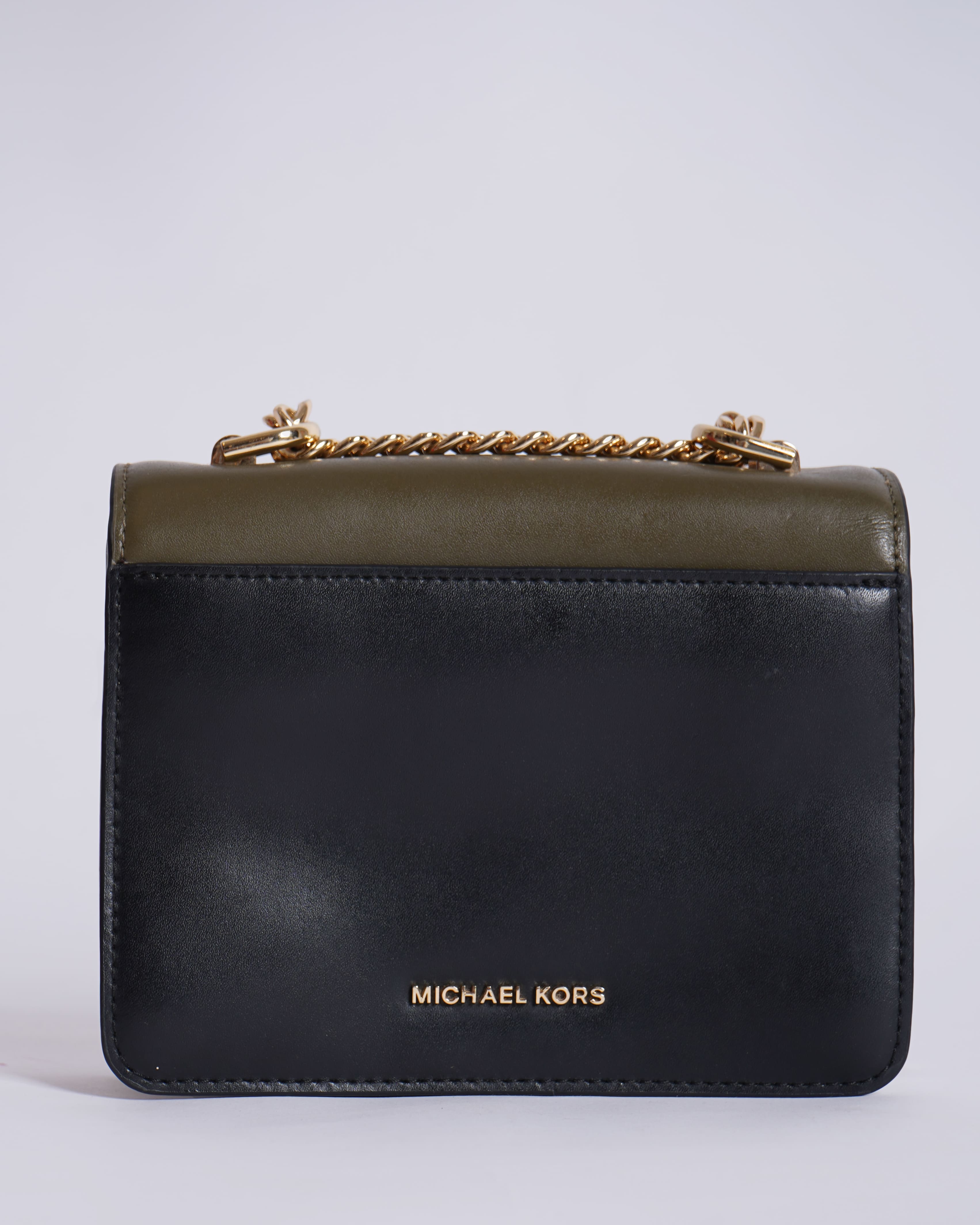 Michael Kors Jade Extra-Small Tri-Color Leather Crossbody Bag