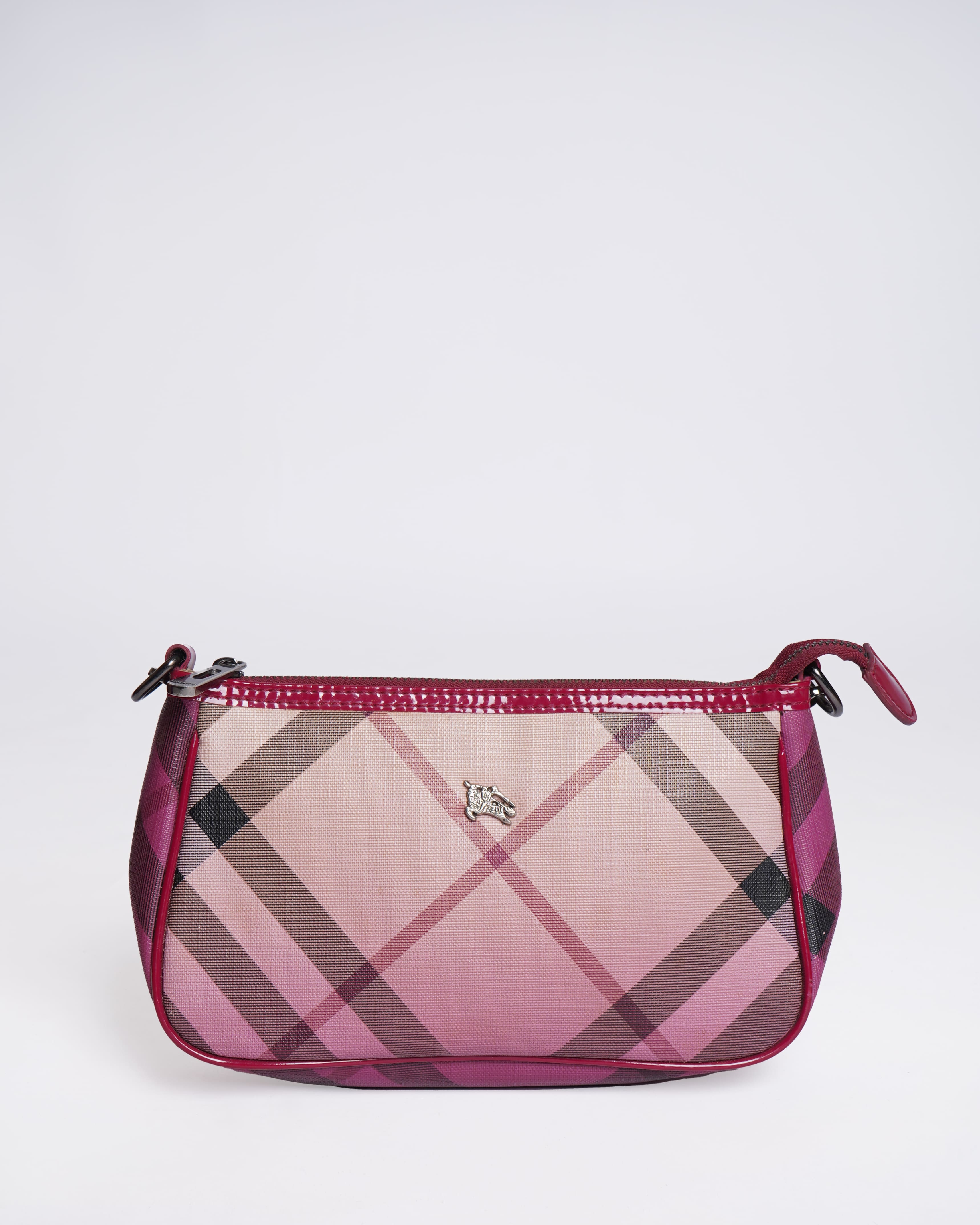 Burberry Supernova Check Pochette Gradient Pink