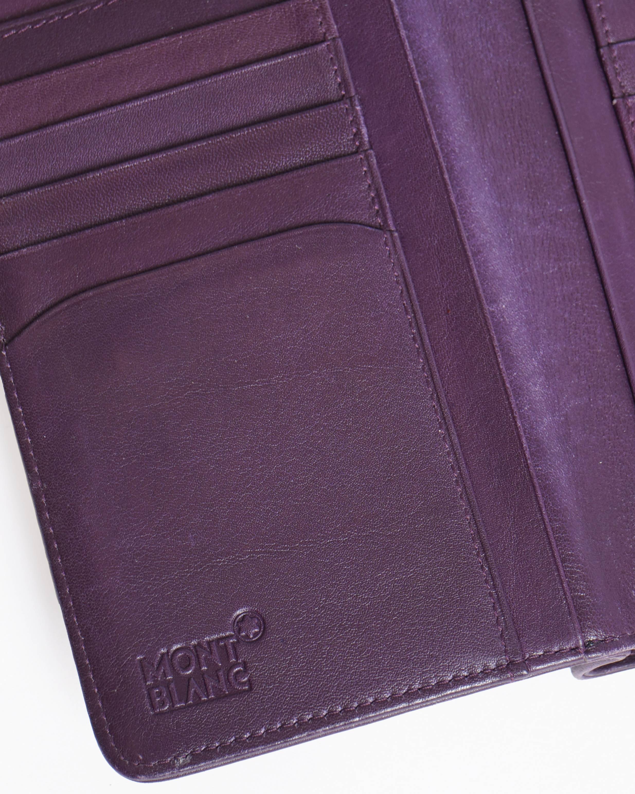 Montblanc Wallet In Purple