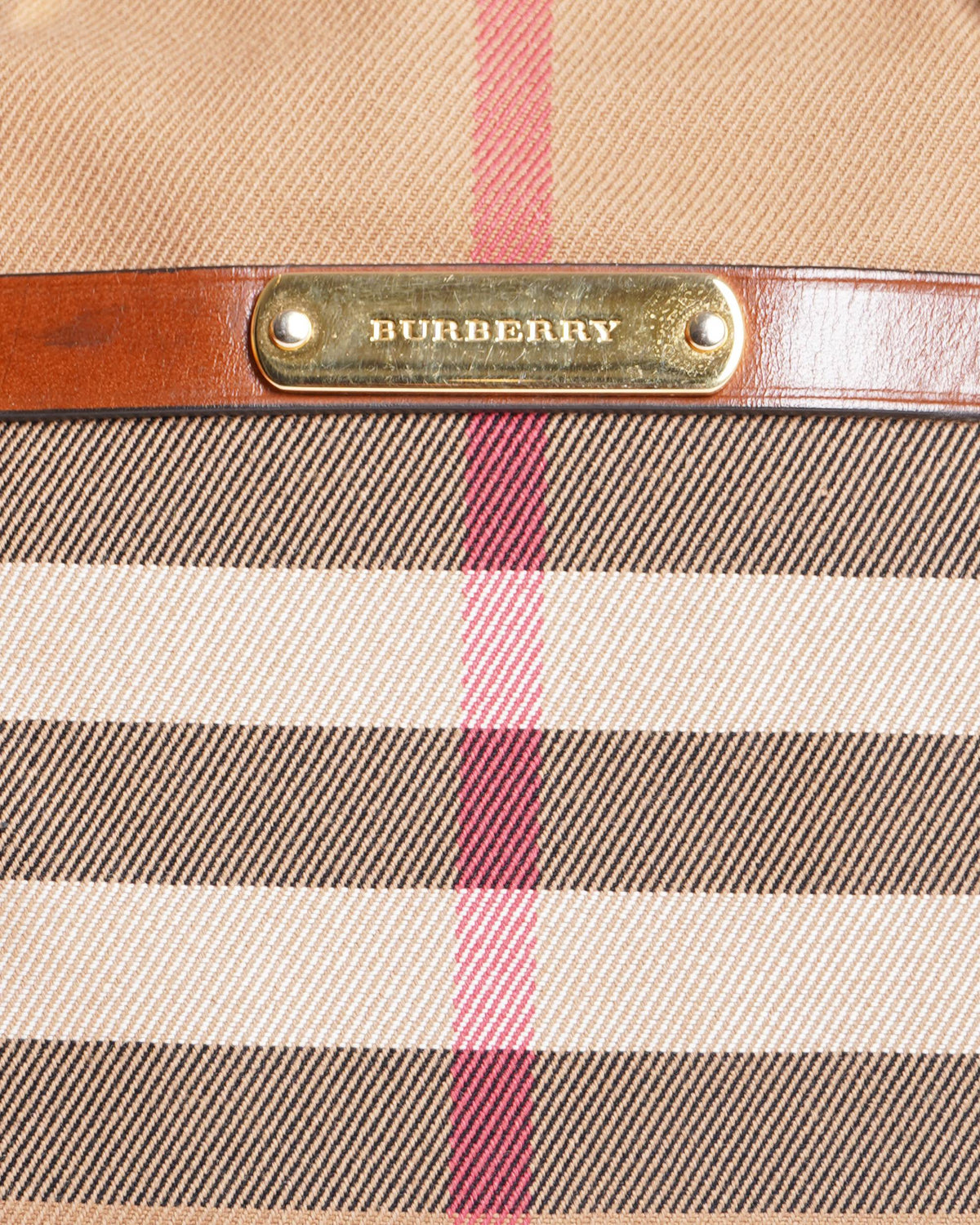 Burberry house check birdle orchard top handle bag