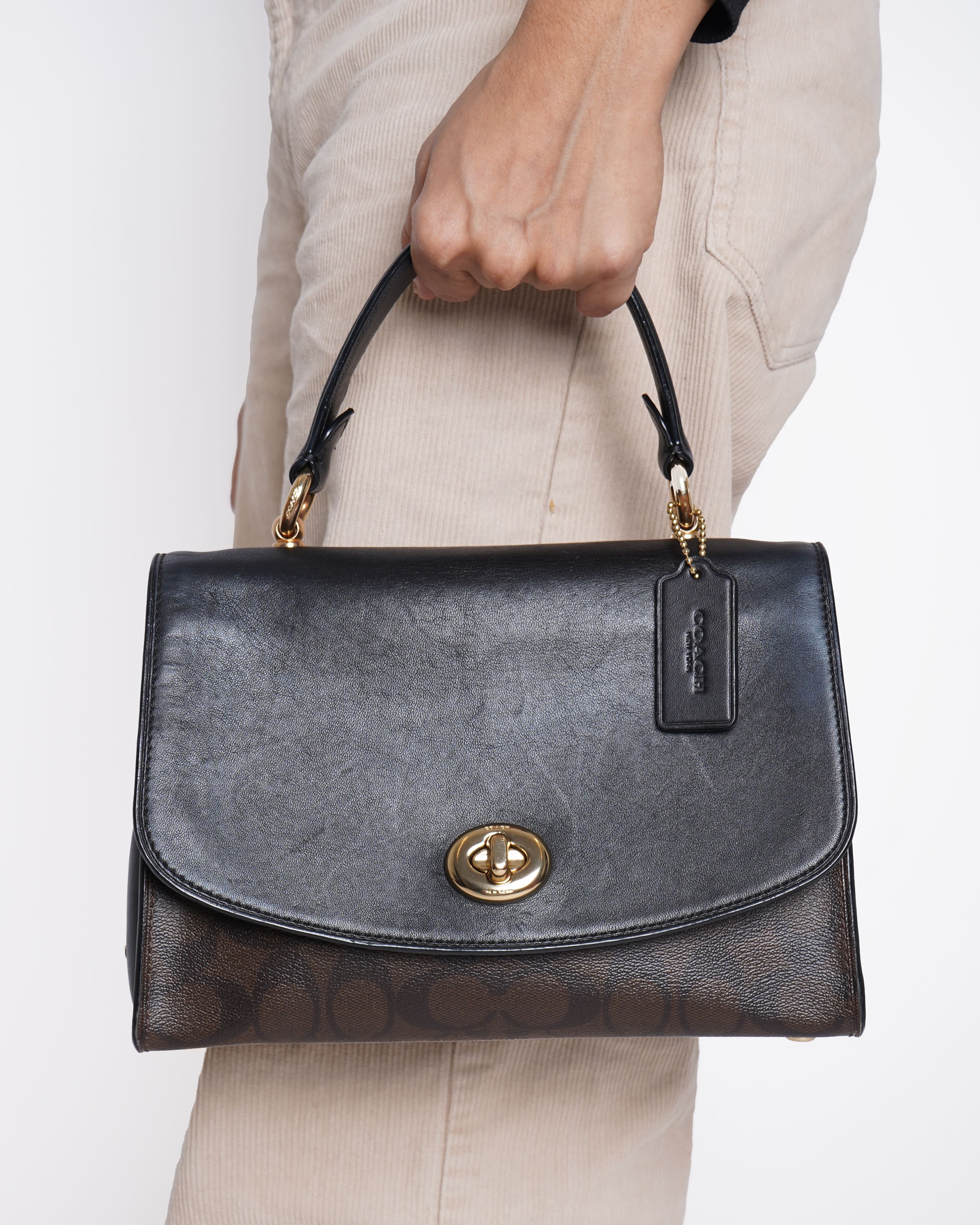 Coach 
Tilly Top Handle Satchel With Signature Canvas