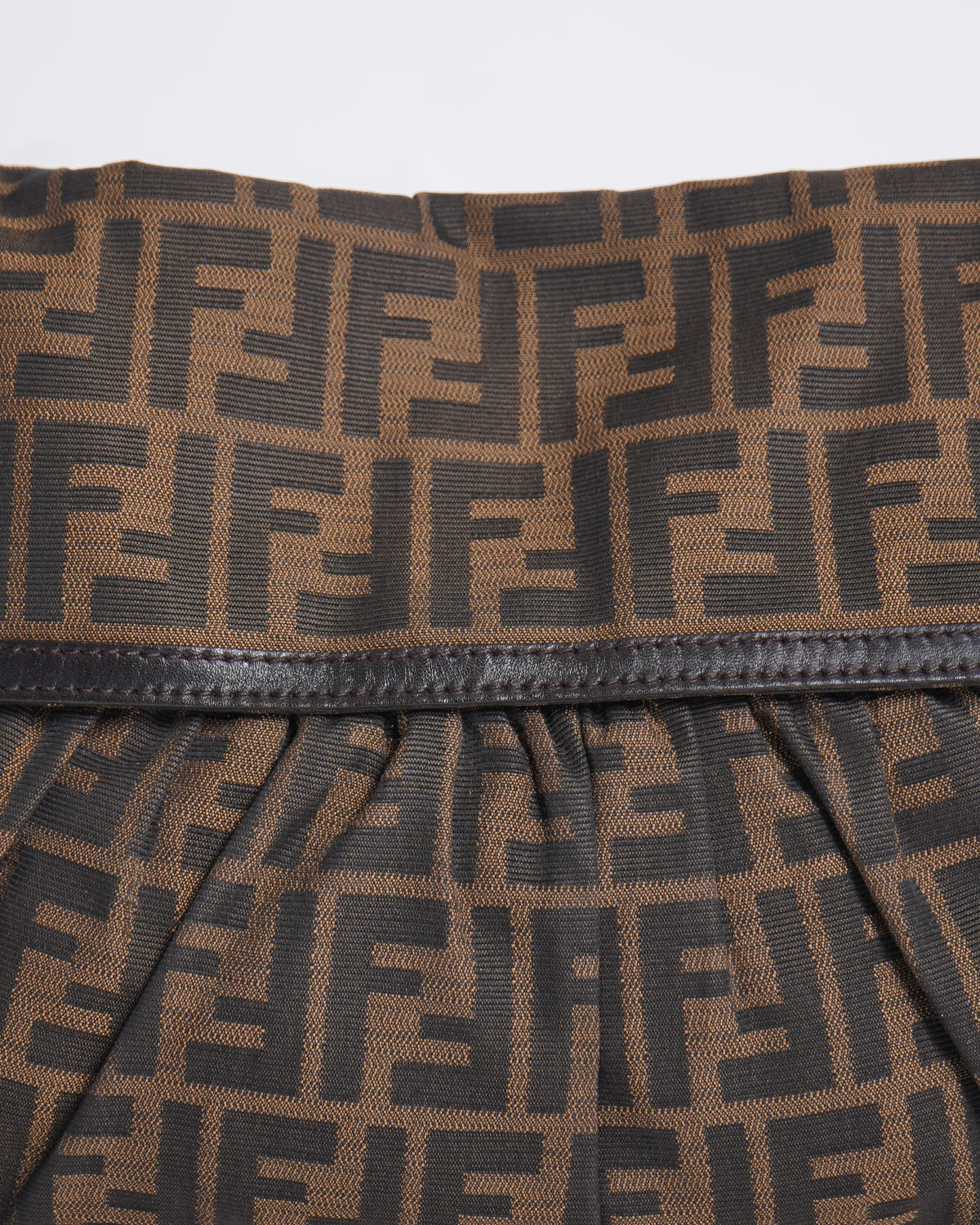 Fendi Zucca Canvas Shoulder Bag