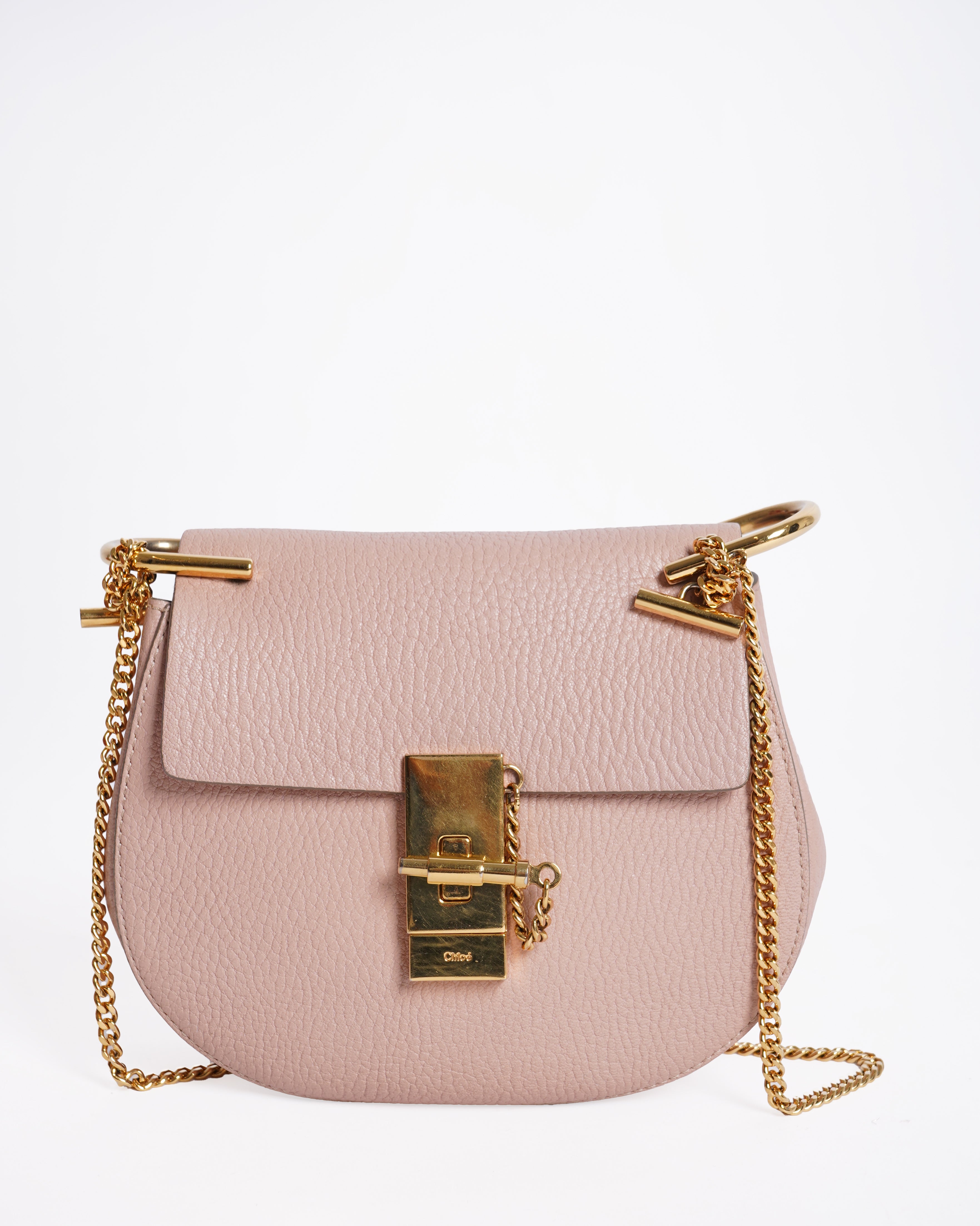 Chloe Powder Pink Drew Crossbody Bag