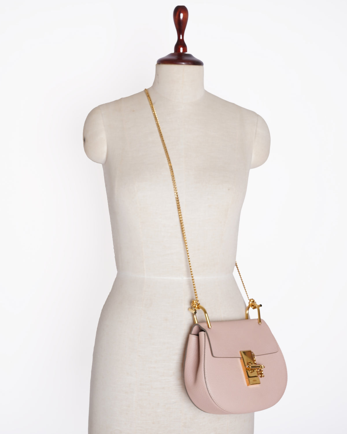 Chloe Powder Pink Drew Crossbody Bag