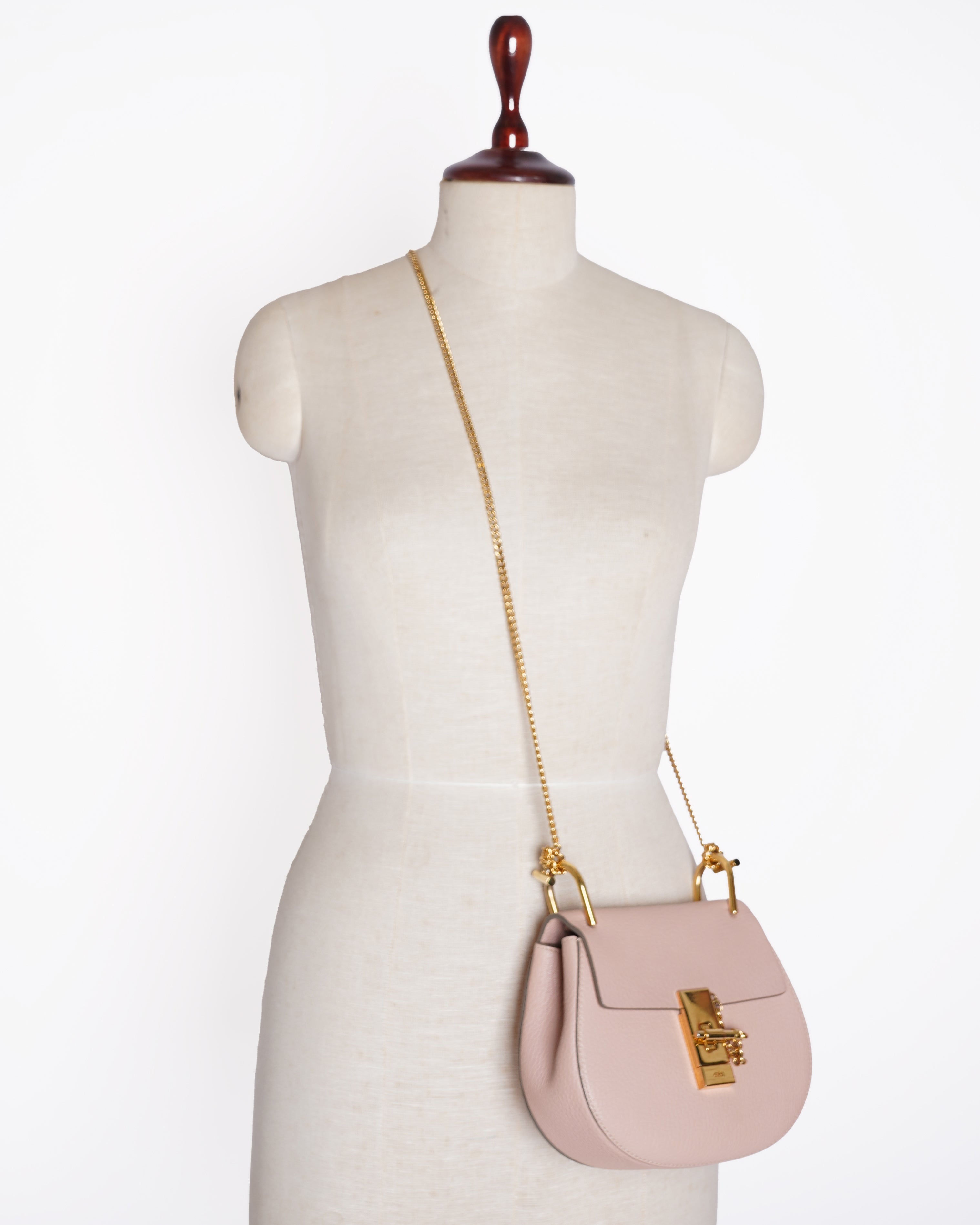 Chloe Powder Pink Drew Crossbody Bag
