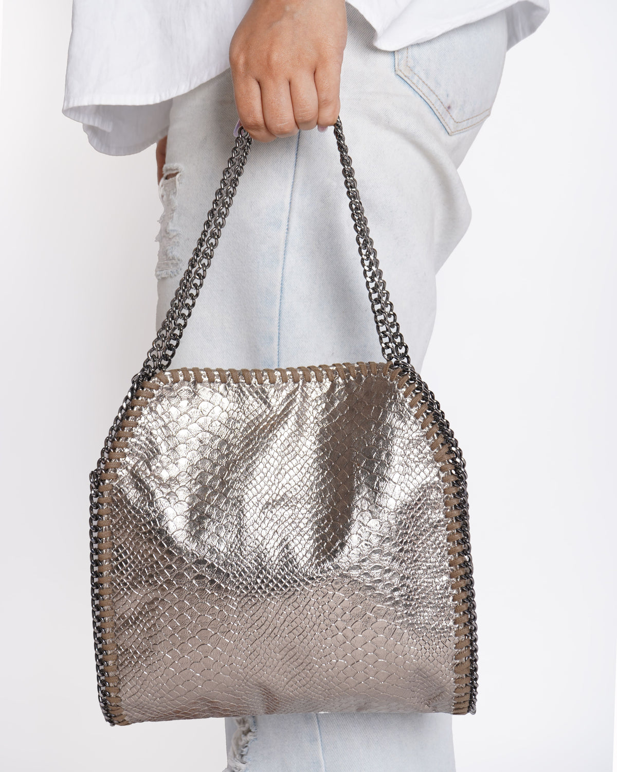 Stella McCartney Falabella Embossed Shoulder Bag