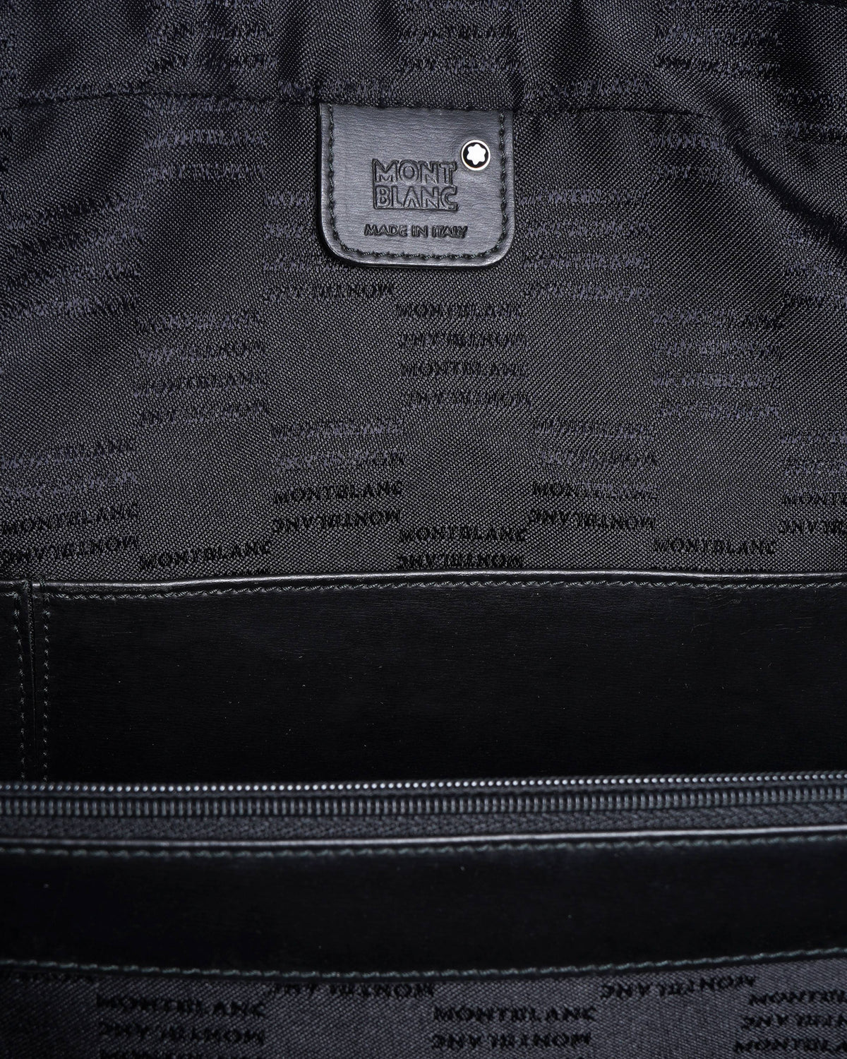 Montblanc black canvas and leather  Nightflight briefcase