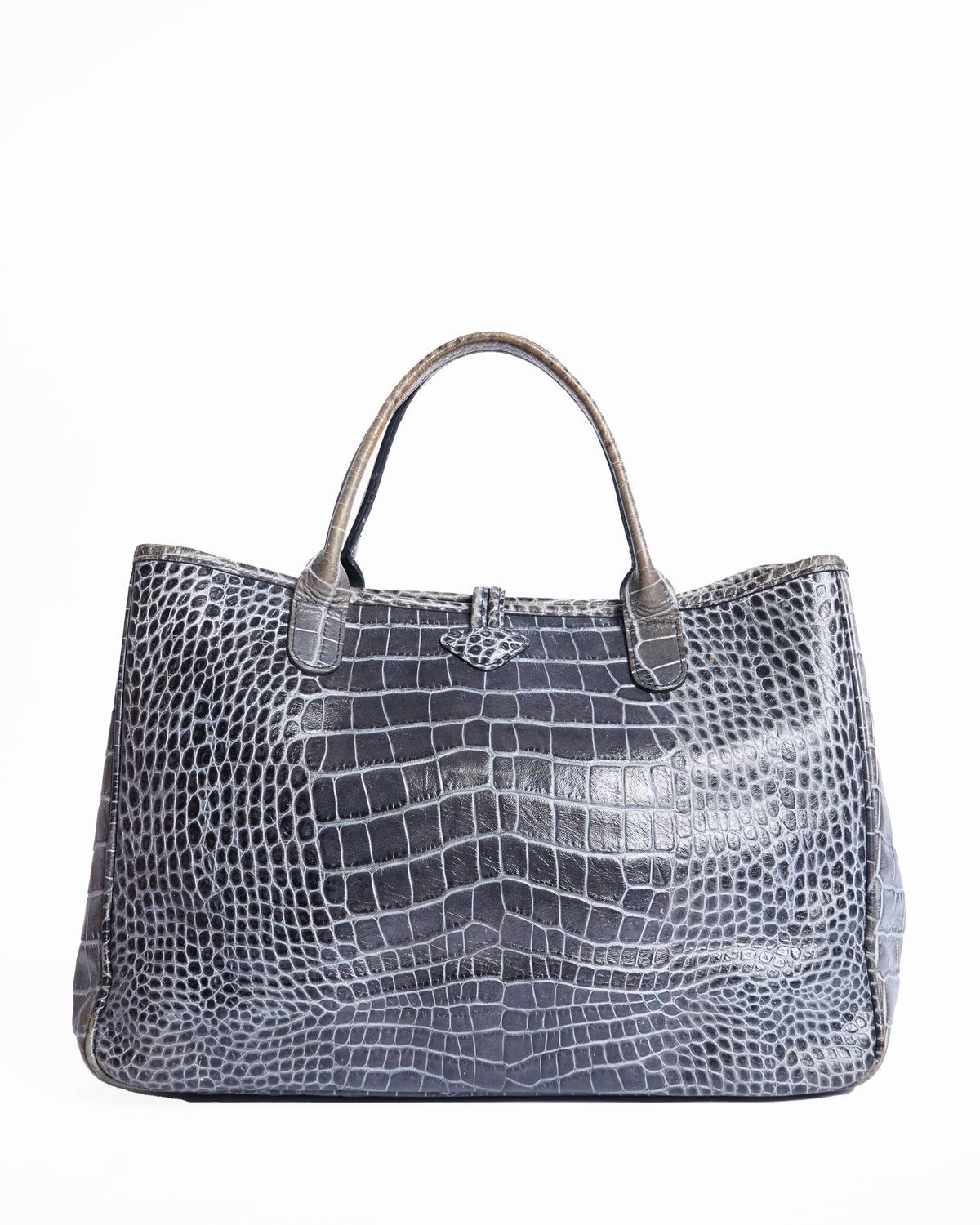 Long Champ Shoulder Bag In Grey