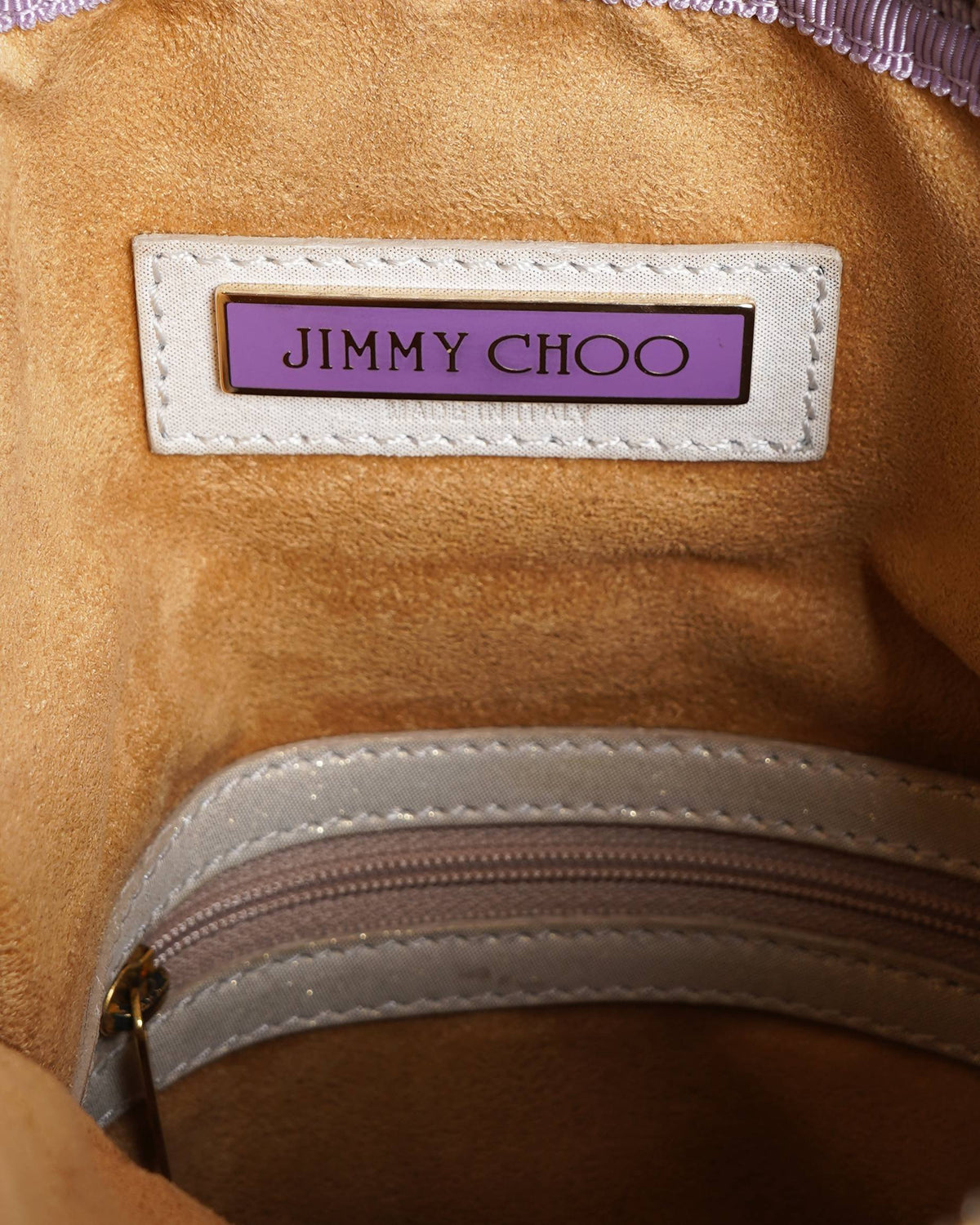 Jimmy Choo Metallic Leather Mave Foldover Clutch