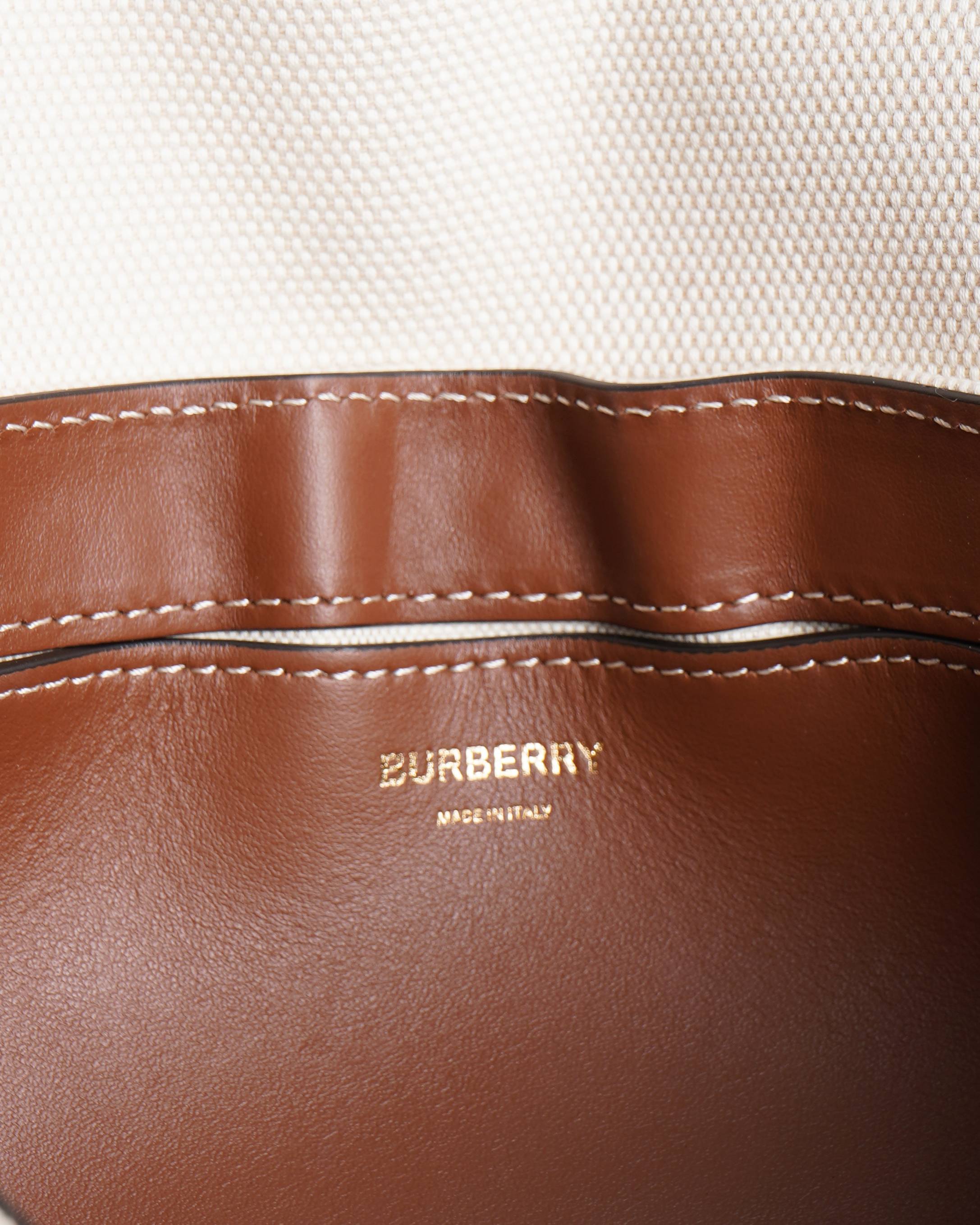 New Burberry Horseferry print canvas note crossbody bag