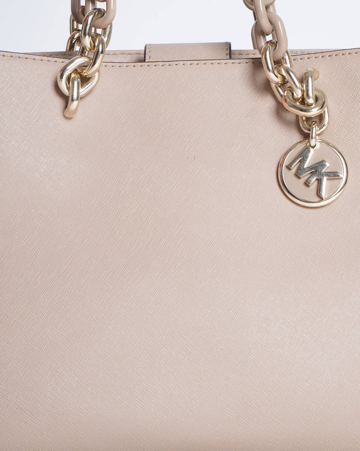 Michael Kors Chain-Detail Shoulder Bag in Saffiano Leather
