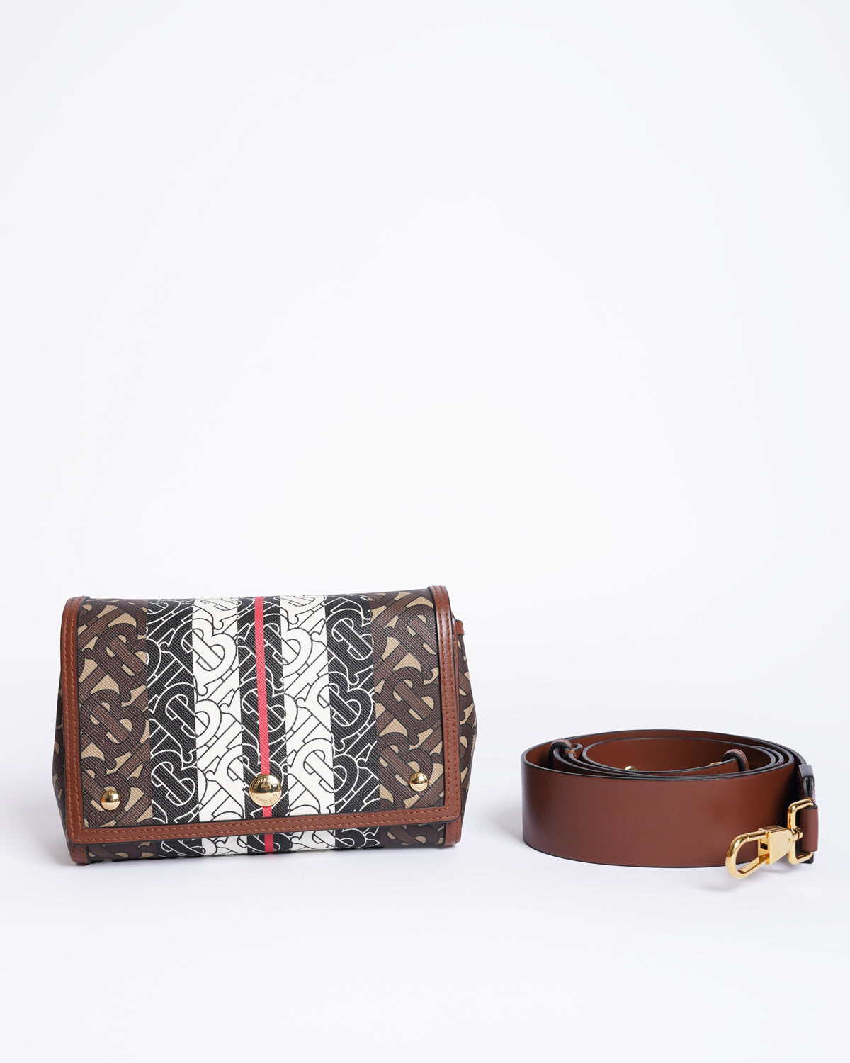 Burberry TB monogram printed note bag