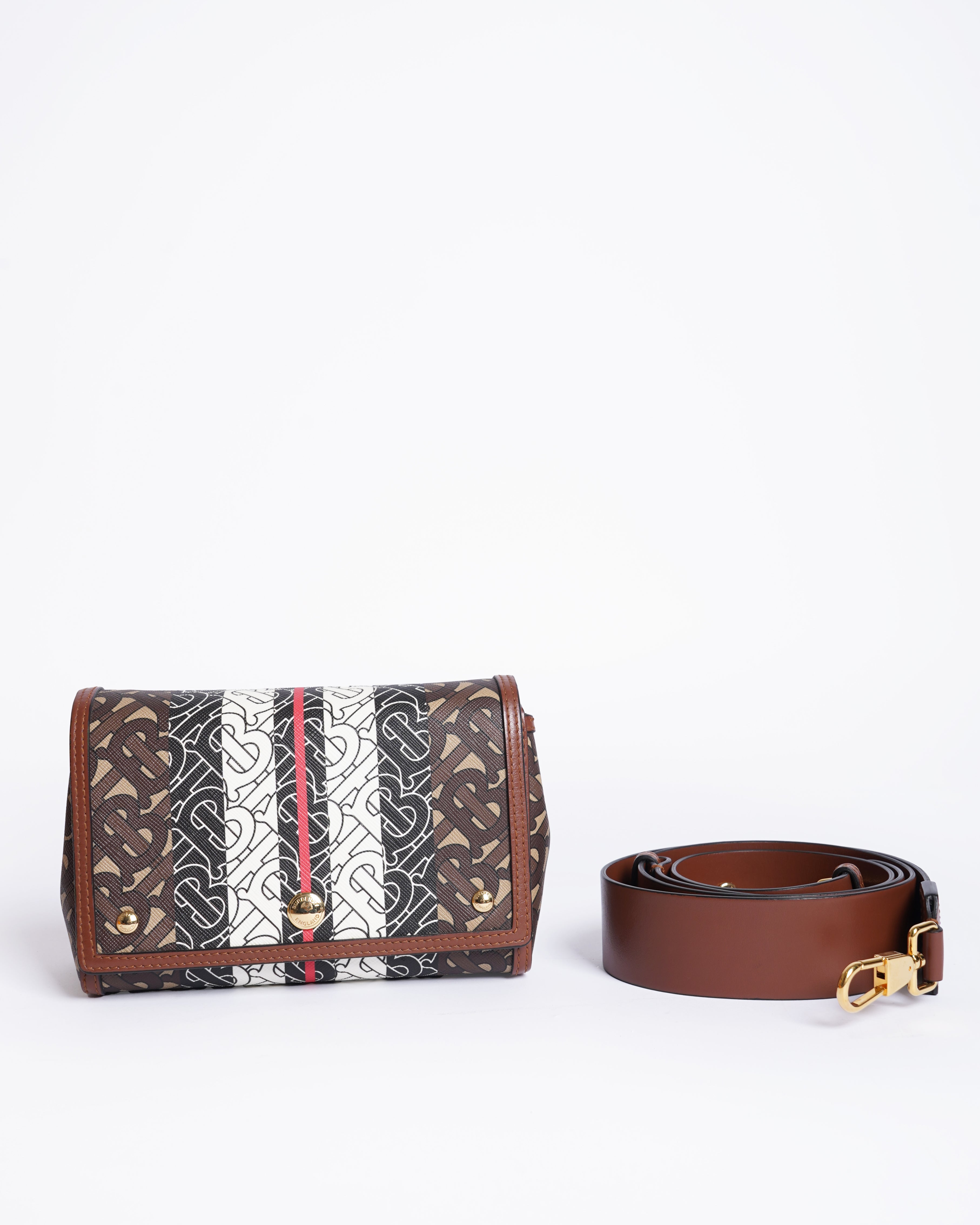 Burberry TB monogram printed note bag