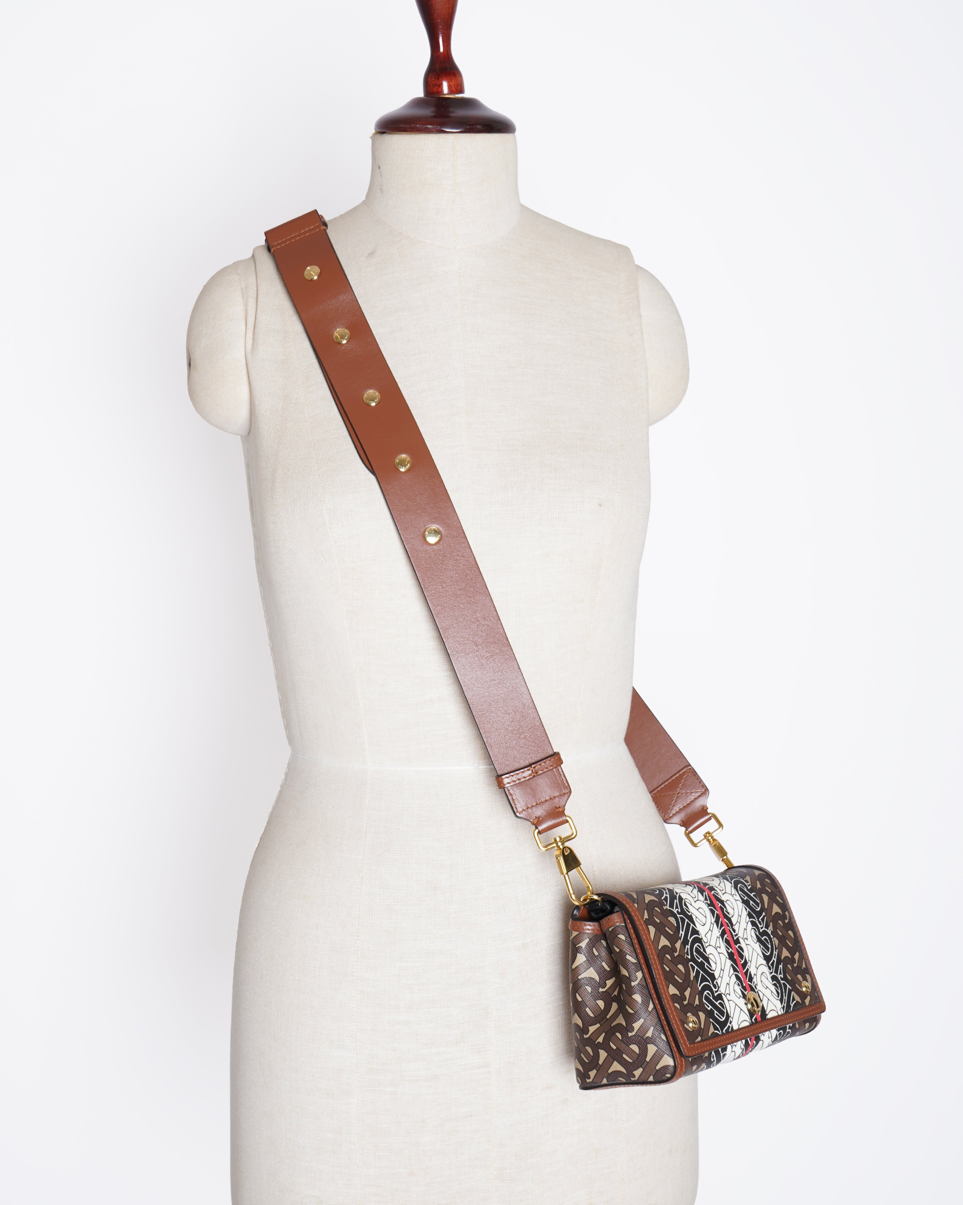 Burberry TB monogram printed note bag
