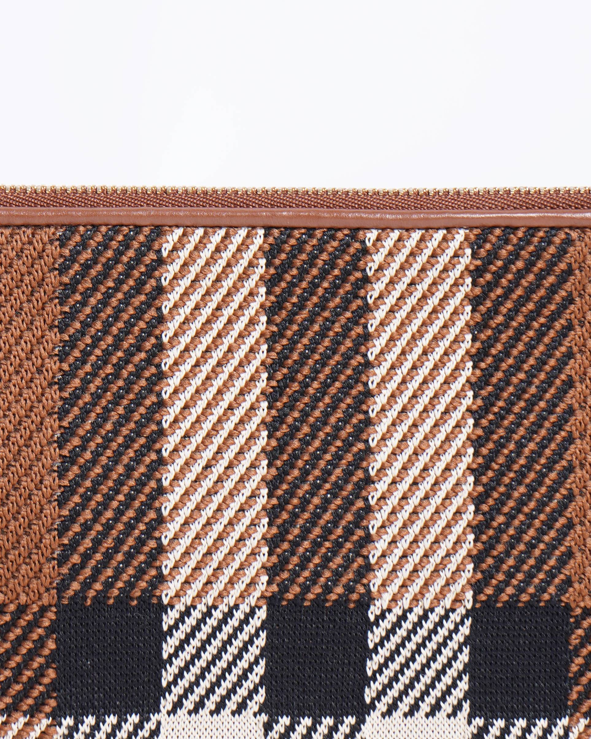 Burberry olympia knitted check shoulder bag