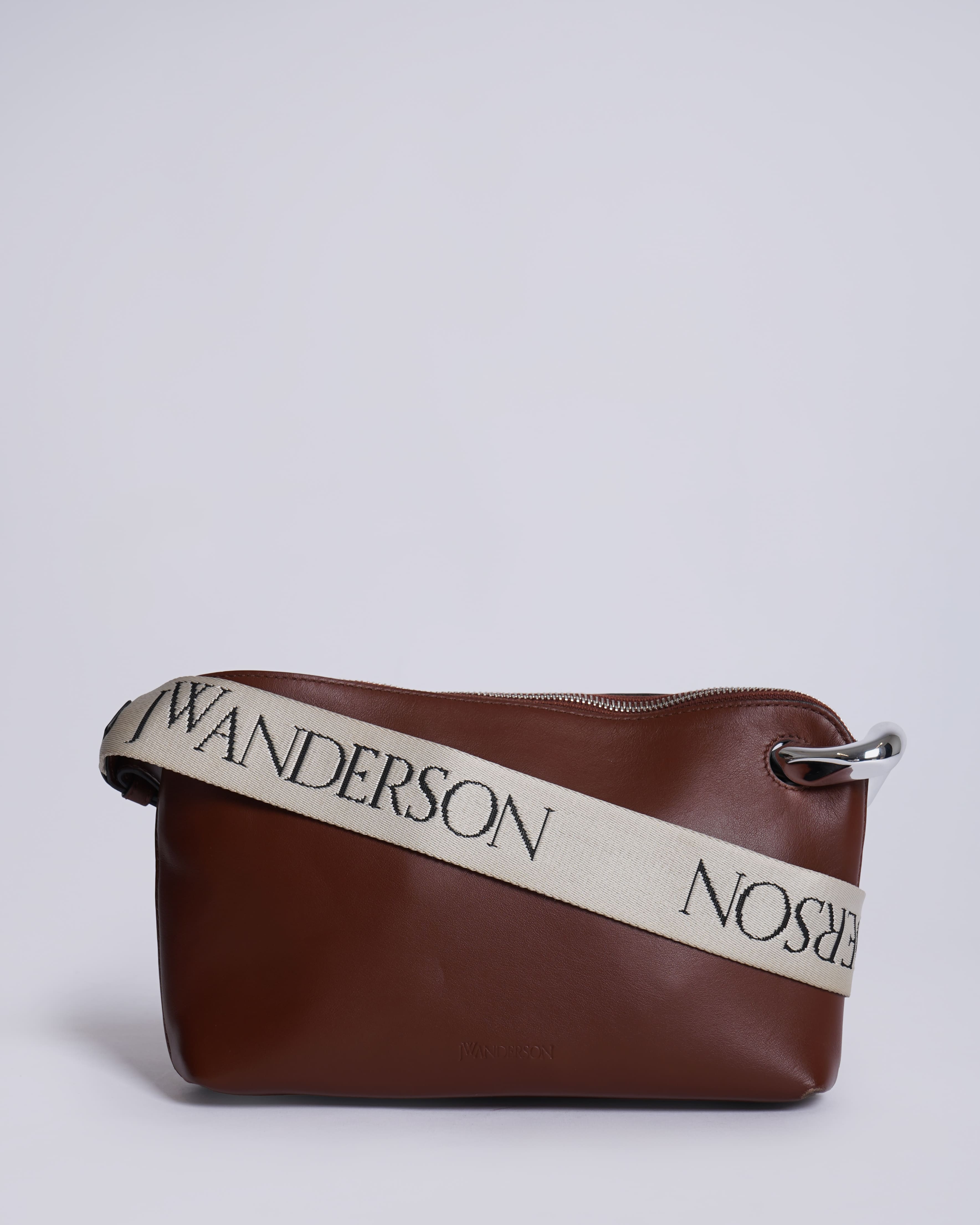 JW Anderson Brown Leather Crossbody Bag