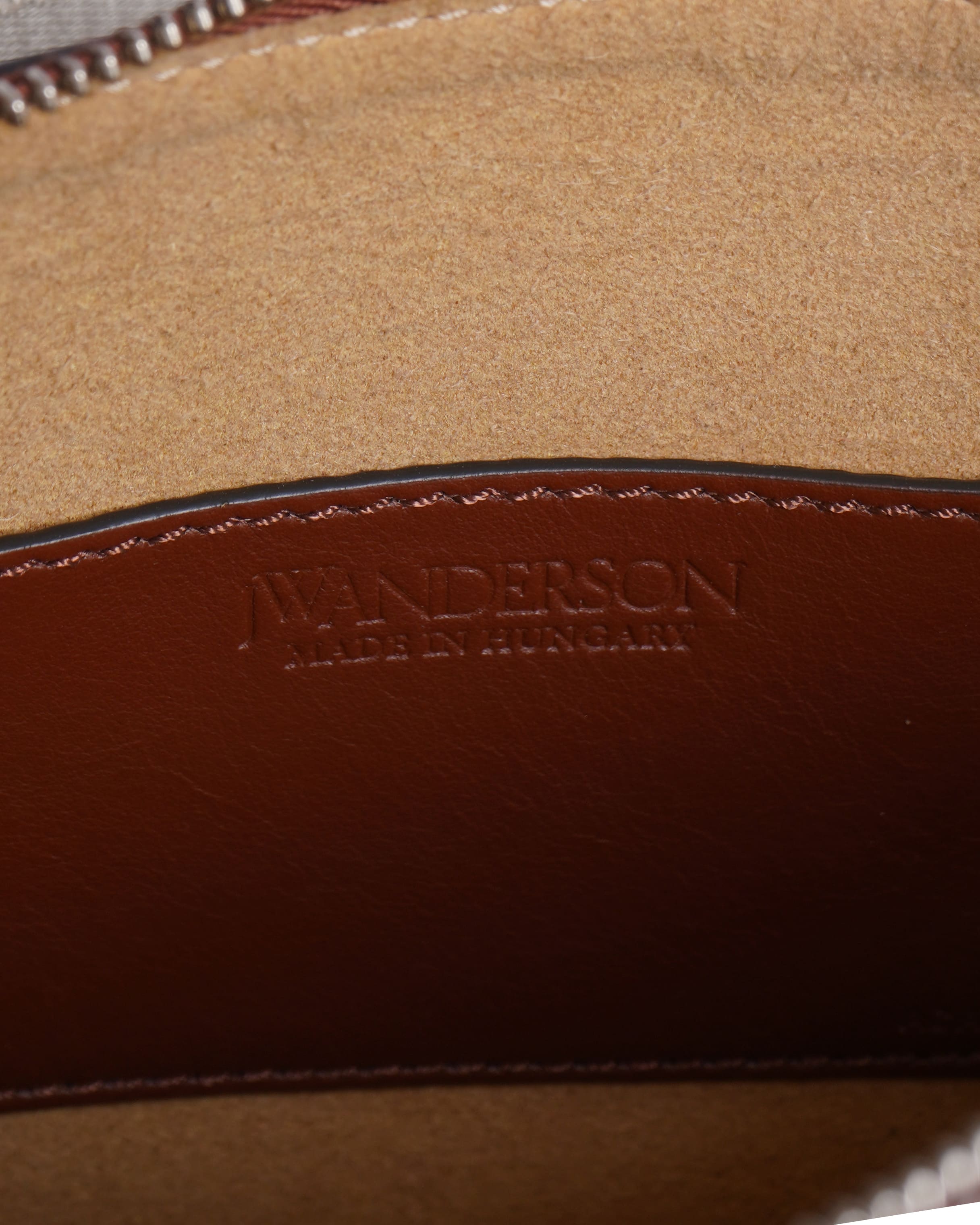 JW Anderson Brown Leather Crossbody Bag