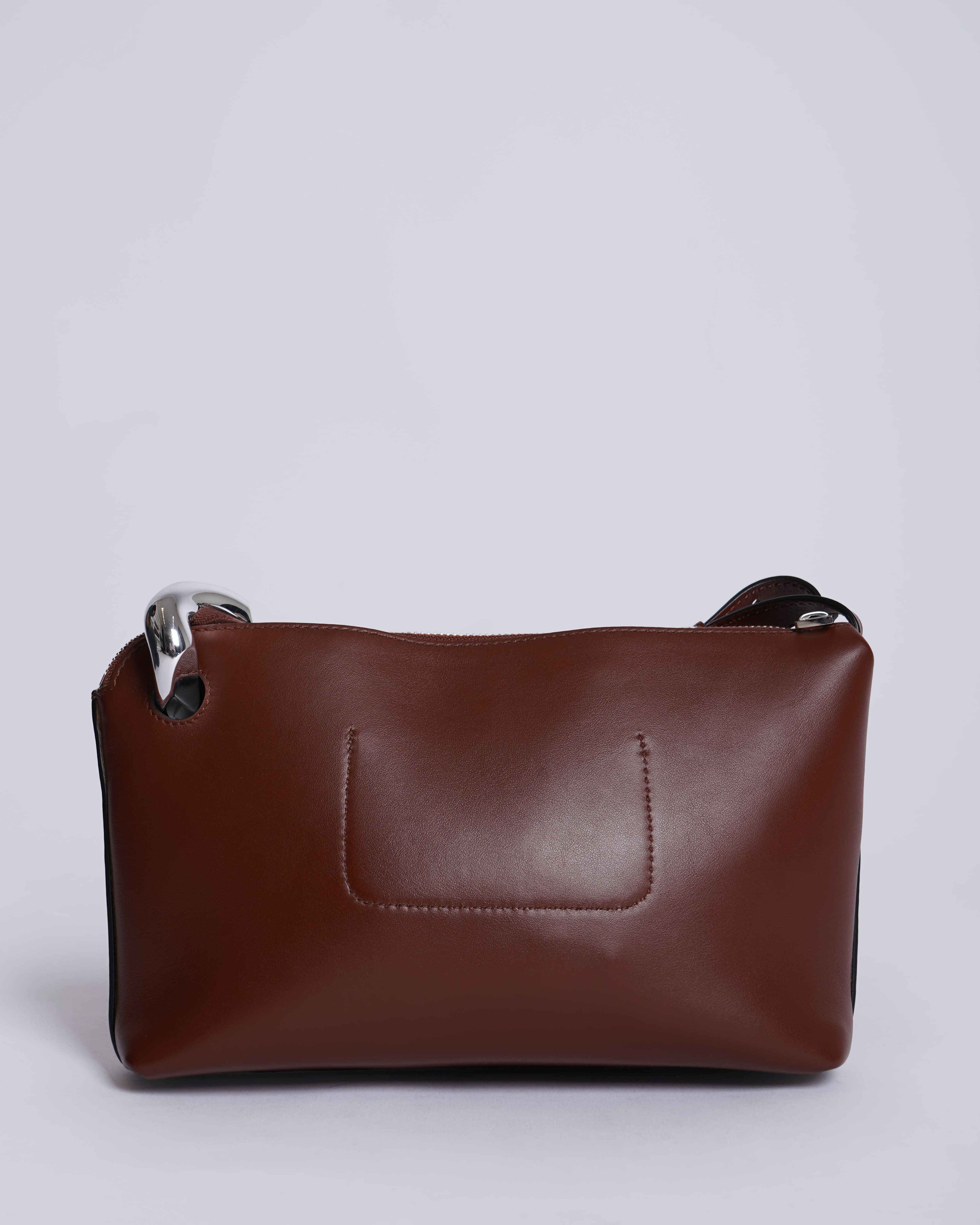 JW Anderson Brown Leather Crossbody Bag