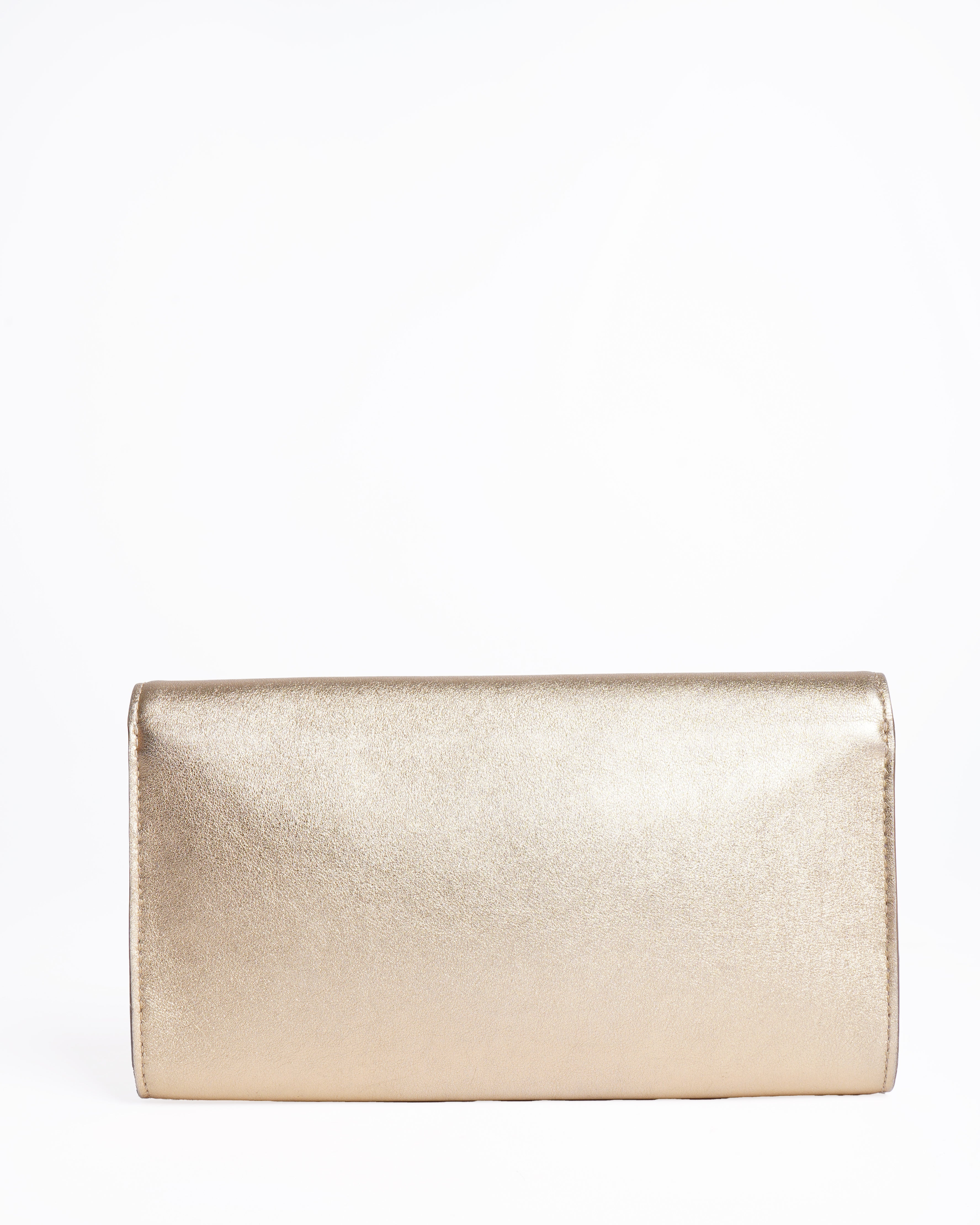 LOUIS VUITTON ゴールドクラッチバッグ Authentic Pre-loved Louis Vuitton Neo Sobe Louise Gold Clutch | My