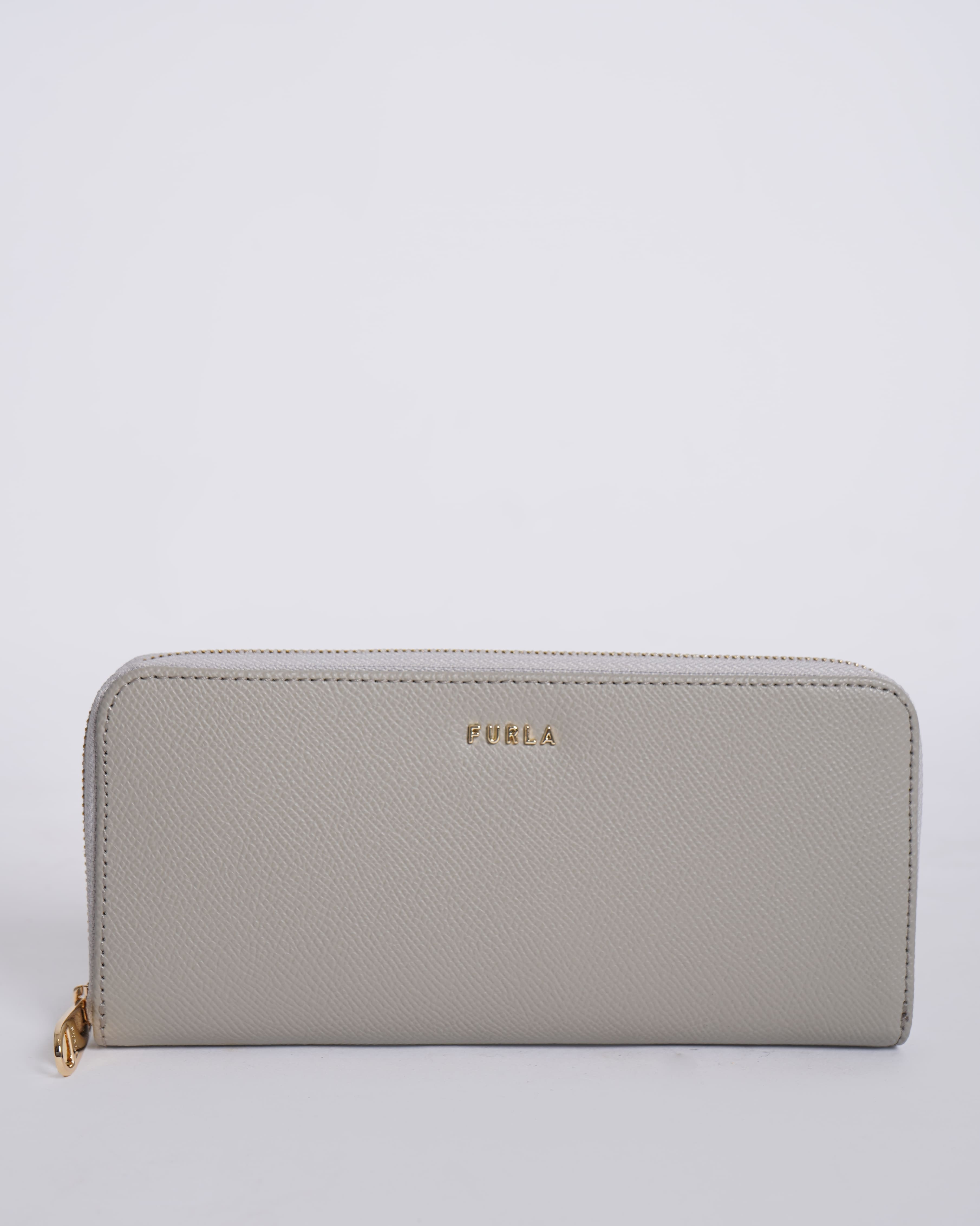 New FURLA Leather Zip Around Wallet