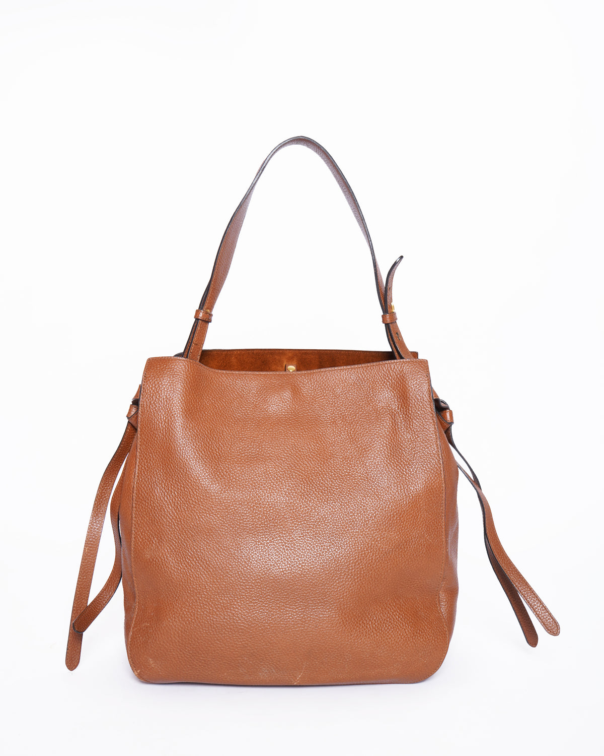 Mulberry Pebbled Leather Shoulder Bag In Brown