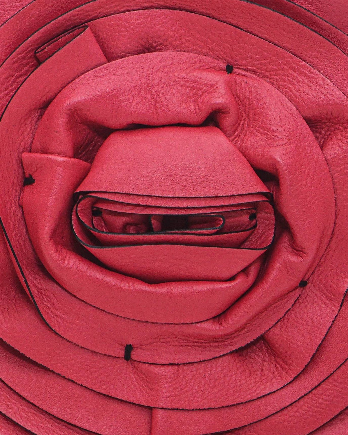 Valentino Petale Rose Fuschia Leather Dome Satchel