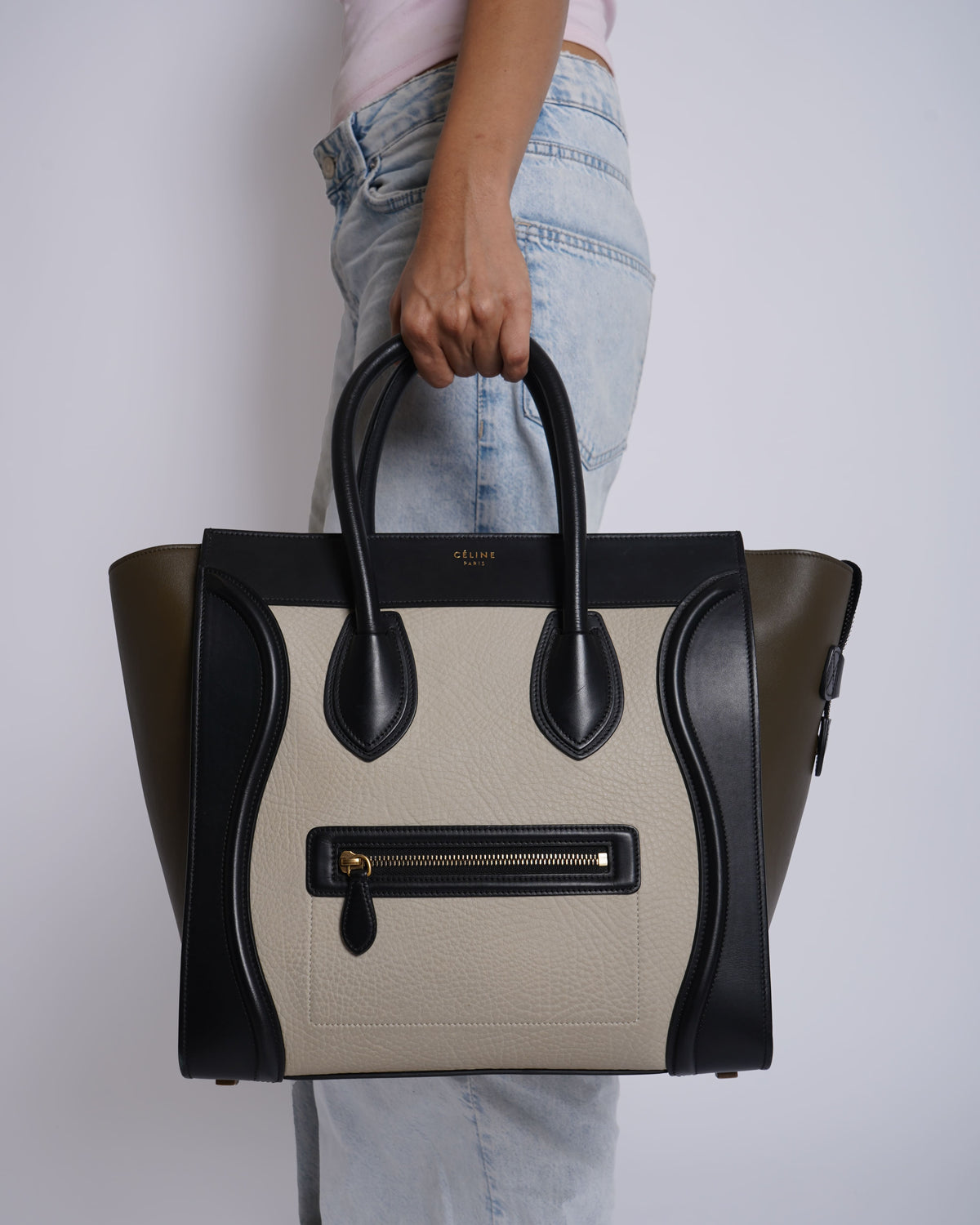 Celine Large Tricolour Luggage Tote